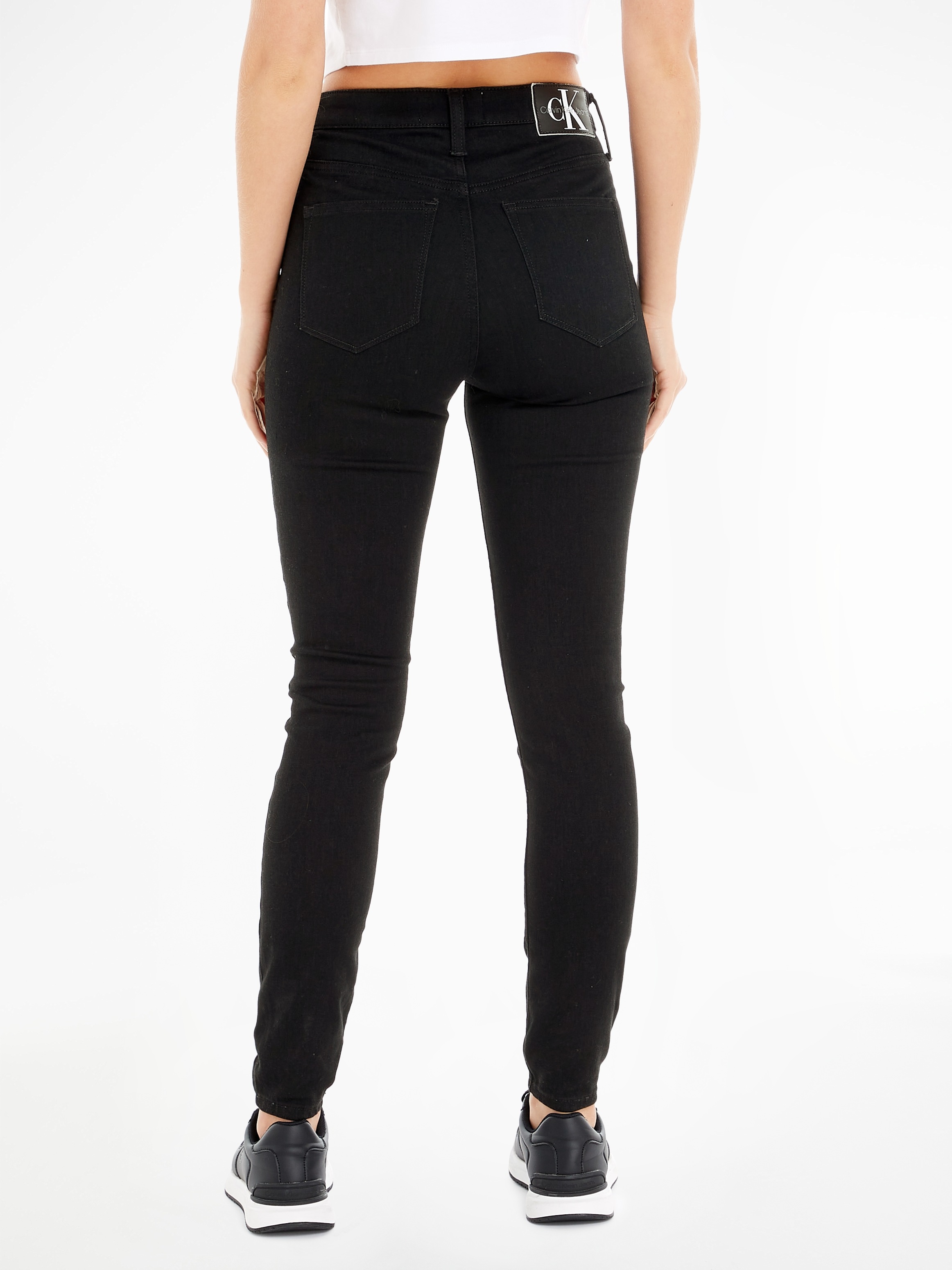 Calvin Klein Jeans "HIGH RISE SUPER SKINNY ANKLE" 5-Pocket-Form günstig online kaufen
