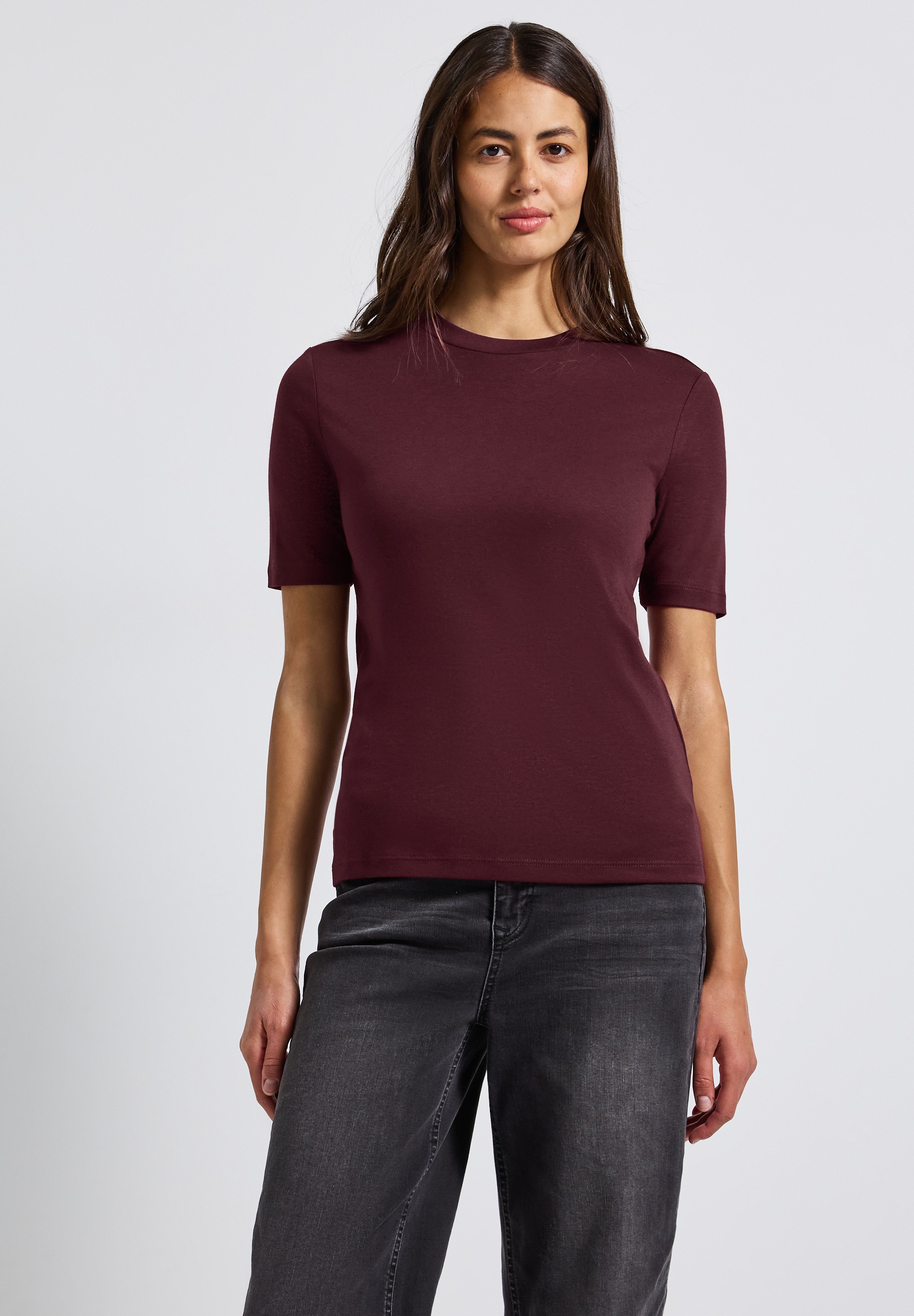 STREET ONE T-Shirt im soften Baumwoll-Mix günstig online kaufen