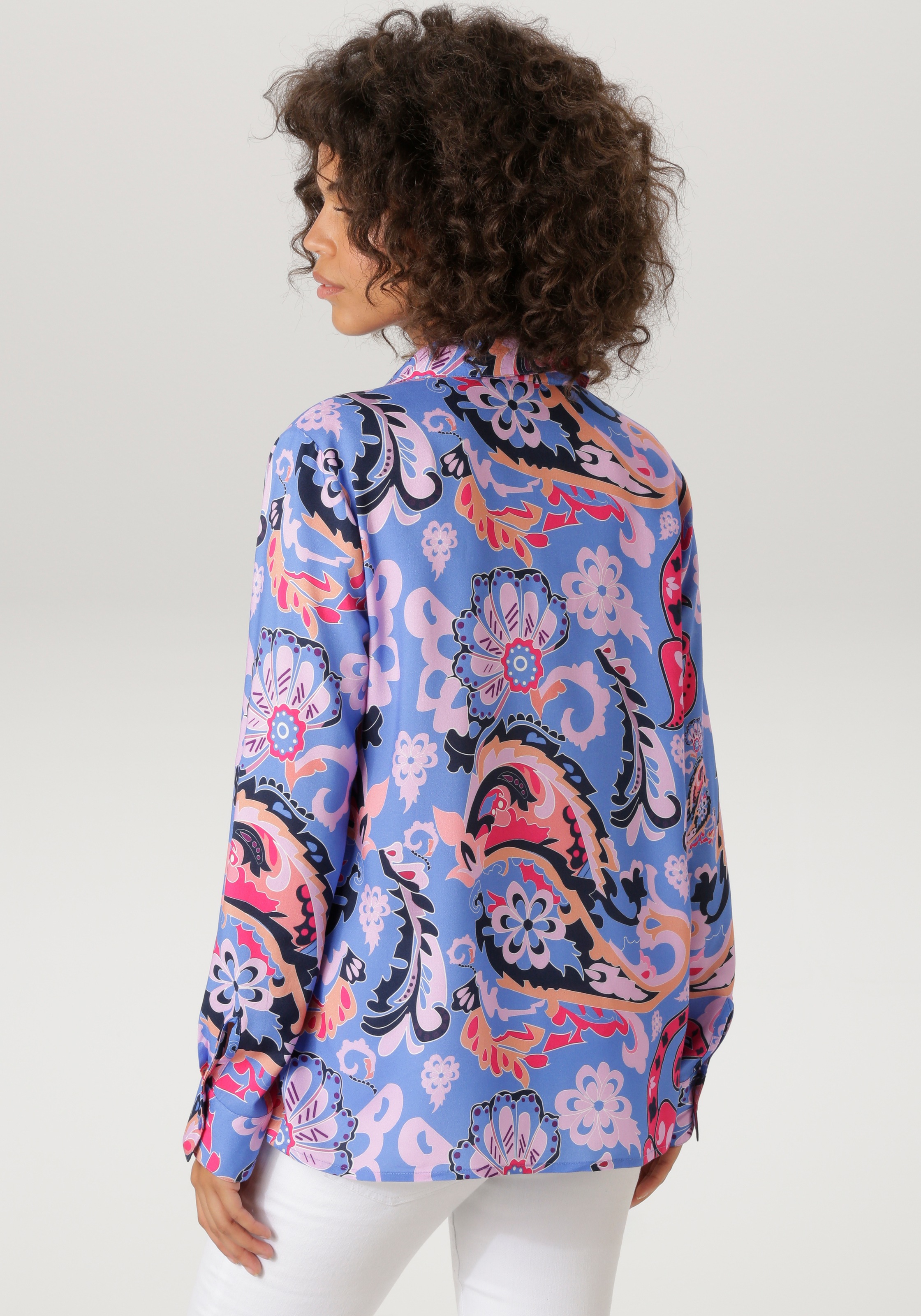 Aniston CASUAL Hemdbluse mit farbenfrohem, grafischen Druck - NEUE KOLLEKTI günstig online kaufen