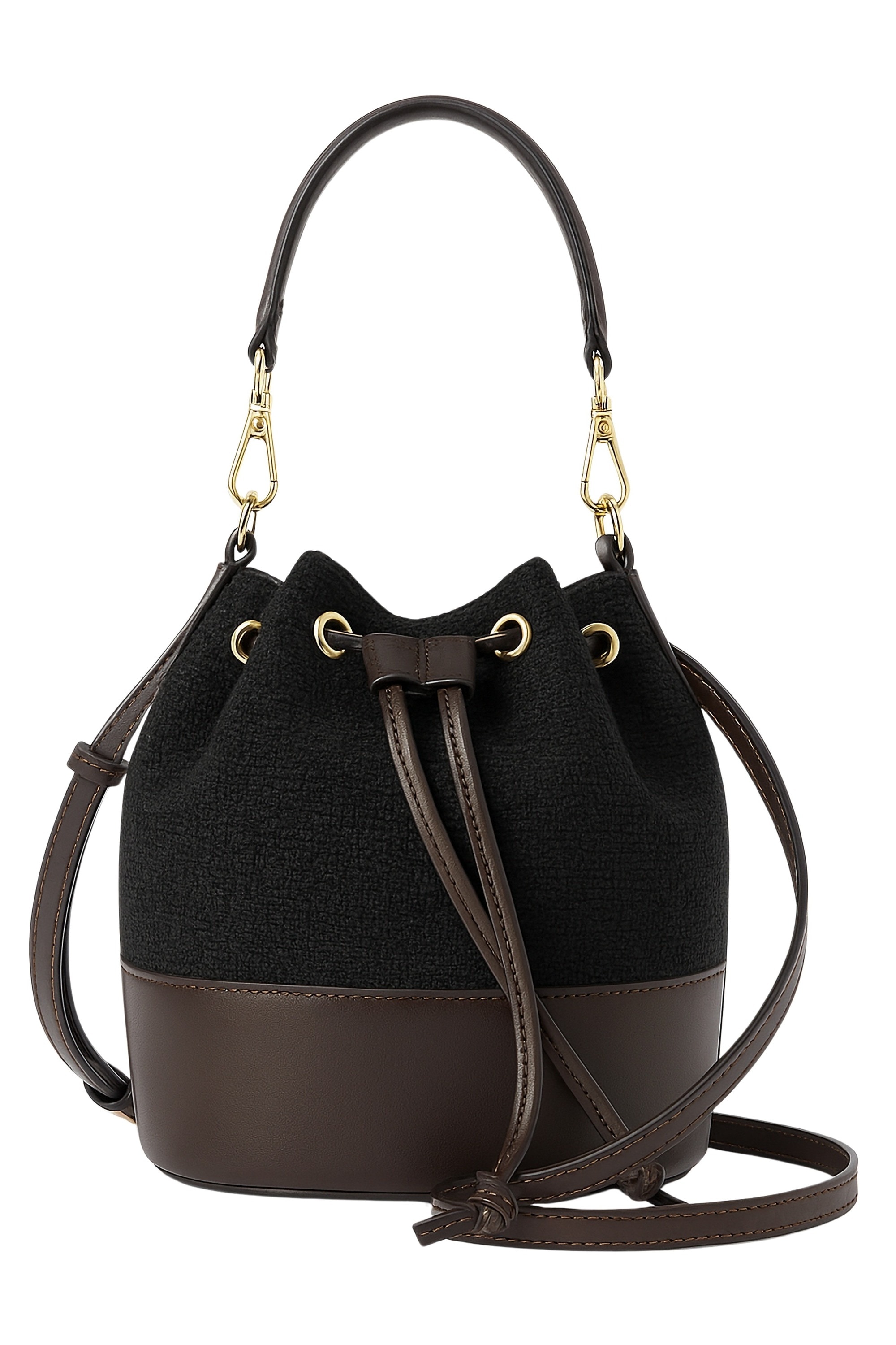 COLLEZIONE ALESSANDRO Umhängetasche "Tweed" aus echtem Leder mit Stoff günstig online kaufen