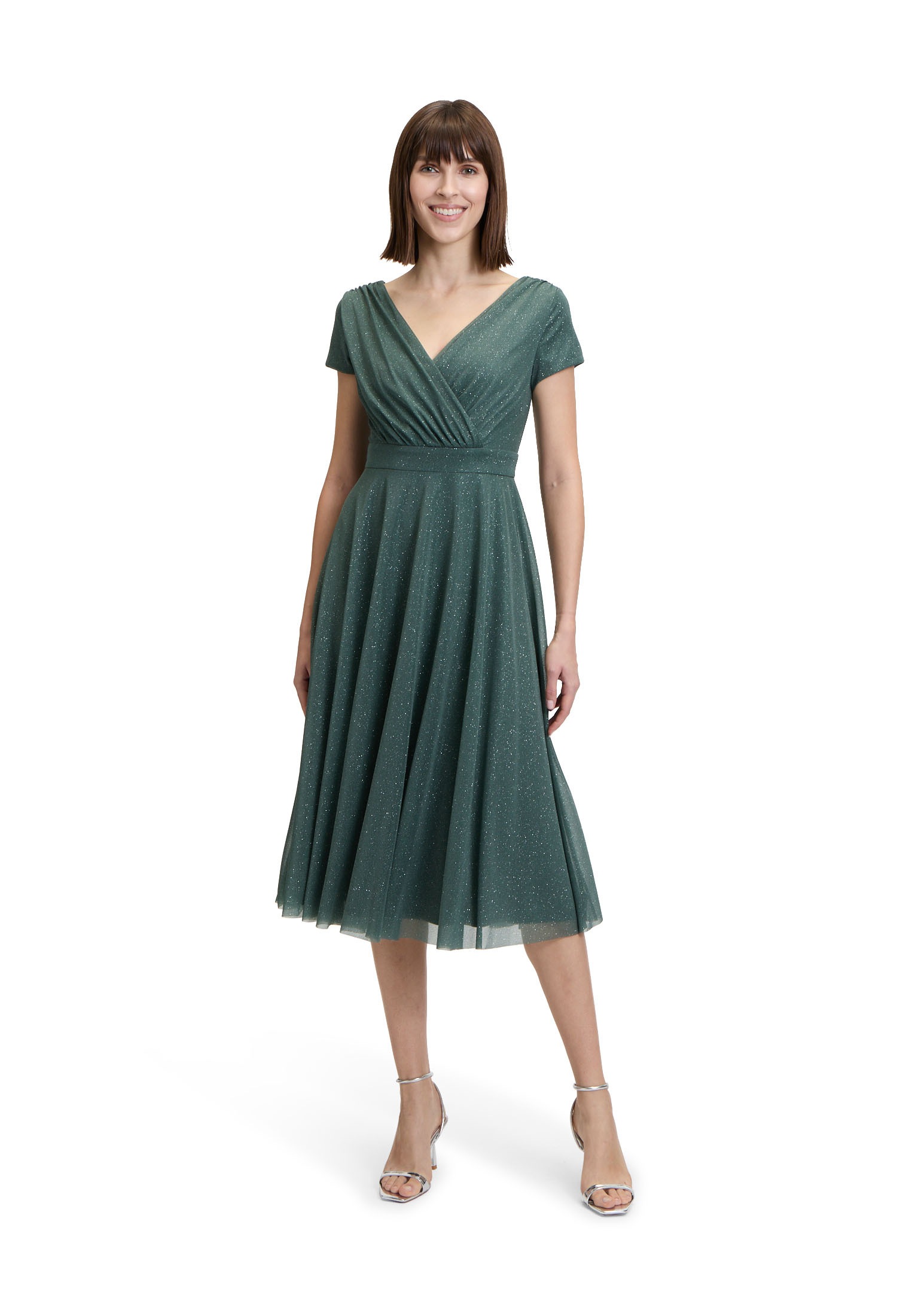 Vera Mont Cocktailkleid "Vera Mont Damen Cocktailkleid im Glitzer-Look", St günstig online kaufen