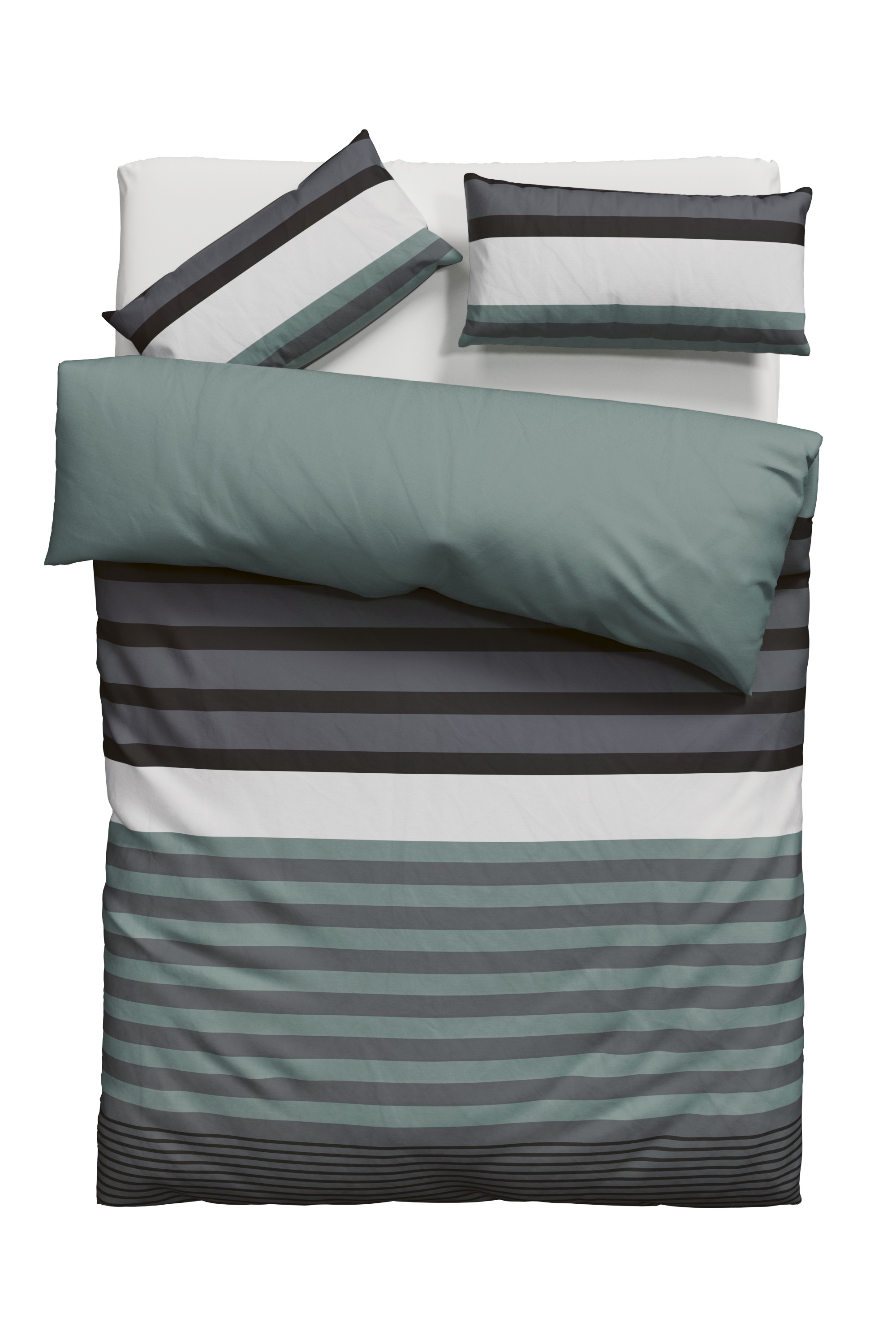 H.I.S Bettwäsche "Majoran" 2 tlg. gestreifte Bettwäsche in verschiedenen Qu günstig online kaufen