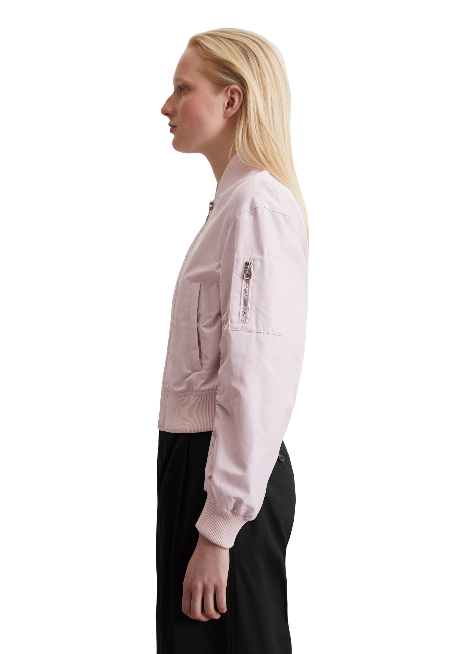 Marc O'Polo Outdoorjacke »aus recyceltem Polyester-Twill«, ohne Kapuze