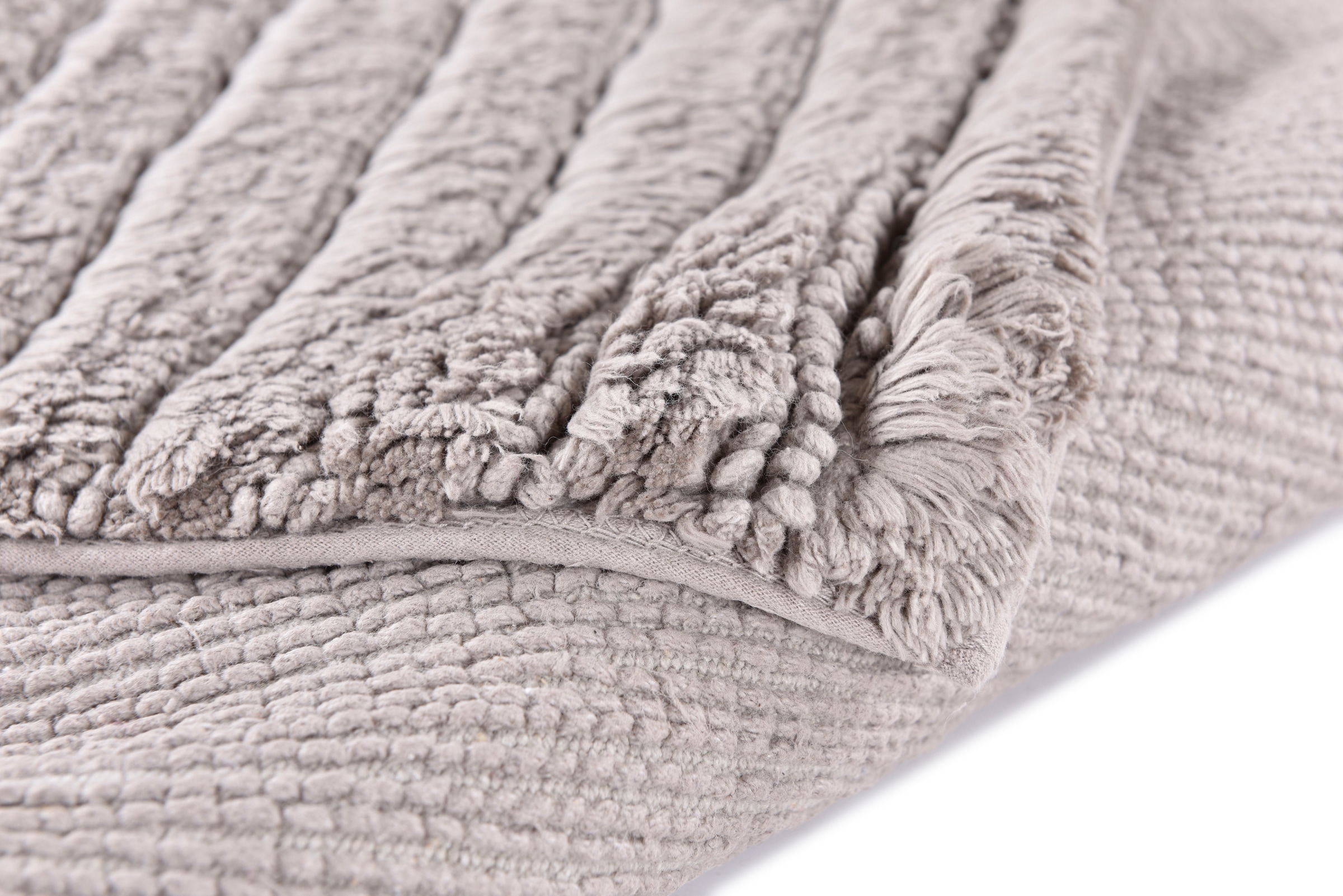 TOM TAILOR HOME Badematte »Cotton Stripes«, rutschhemmend beschichtet, fußbodenheizungsgeeignet-strapazierfähig, Uni Farben, gestreift, reine Baumwolle, Hoch-Tief Effekt