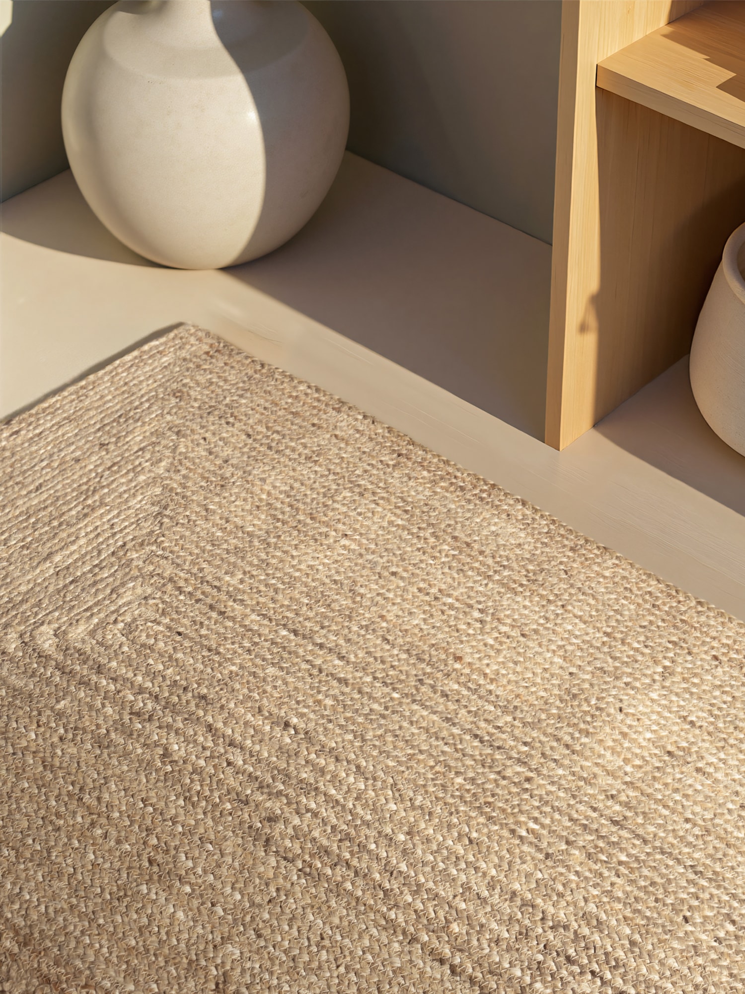 HANSE Home Teppich »Sharmila Juteteppich«, rechteckig, 9 mm Höhe, 100% Jutefaser, Natur, Wohnzimmer, Esszimmer, Flur, Boho, Skandi
