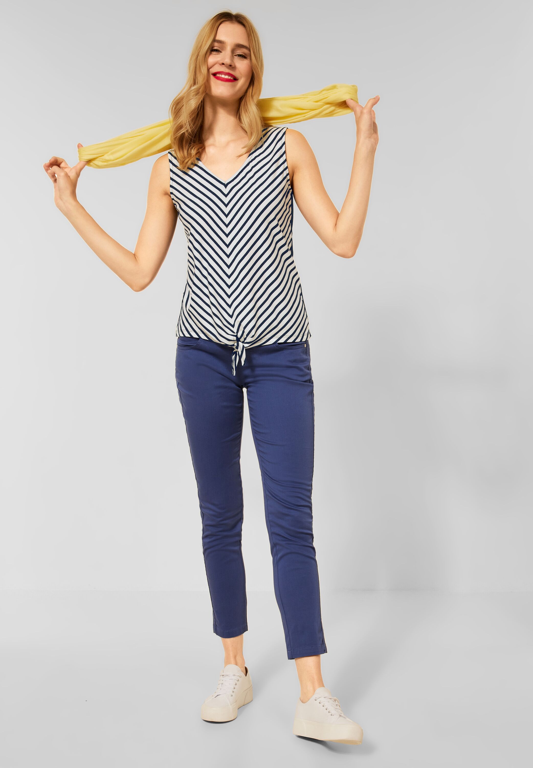 Thumbnail - STREET ONE Trägertop mit Knotendetail am Saum