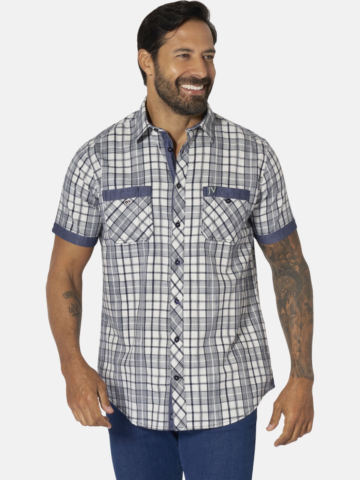 Jan Vanderstorm Kurzarmhemd "Kurzarmhemd DAGSON" günstig online kaufen