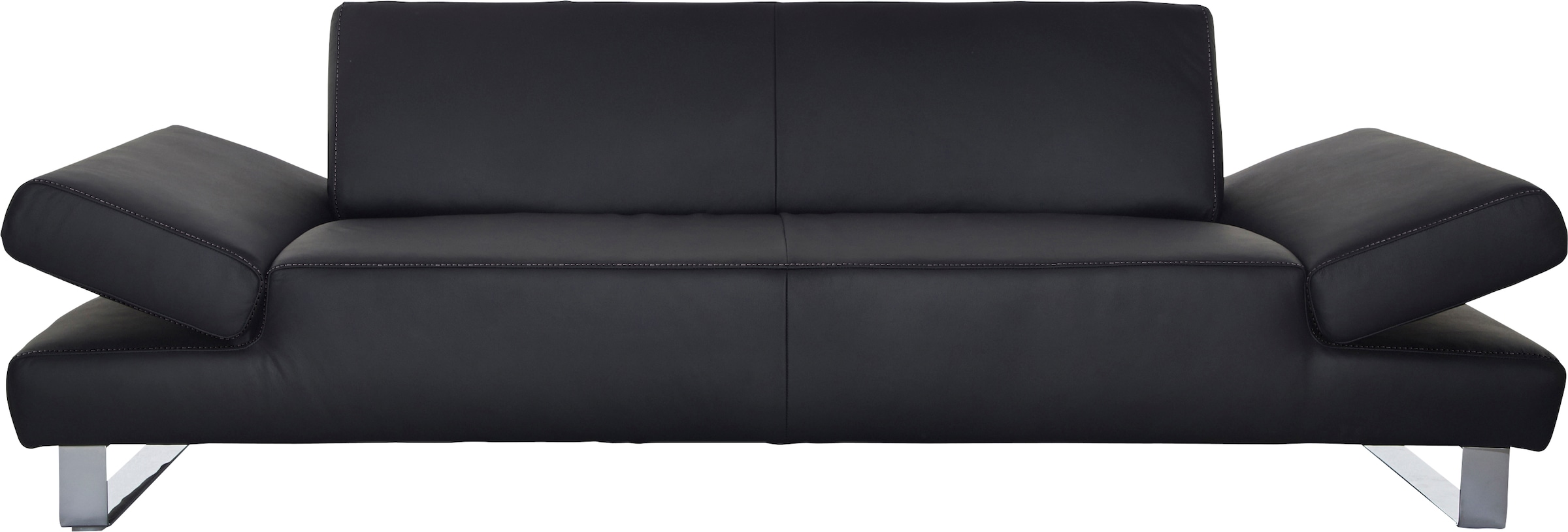 W.SCHILLIG 3-Sitzer »taboo Designsofa mit hohem Sitzkomfort« mit Normaltiefe, inklusive Armlehnenverstellung, mit Kontrastnaht