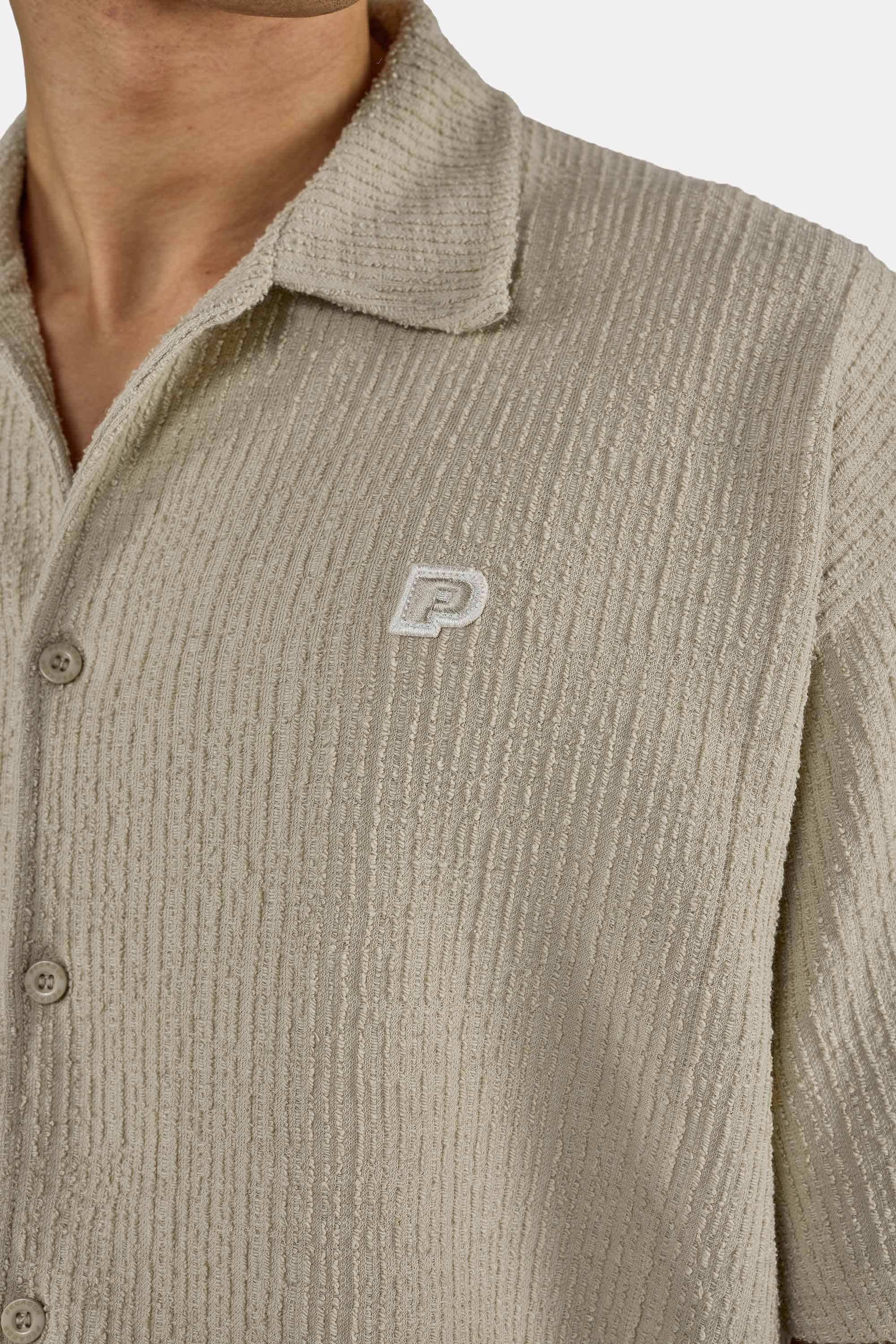 PEGADOR Kurzarmshirt »Libco Structured Knit Shirt« Materialmix, regular fit