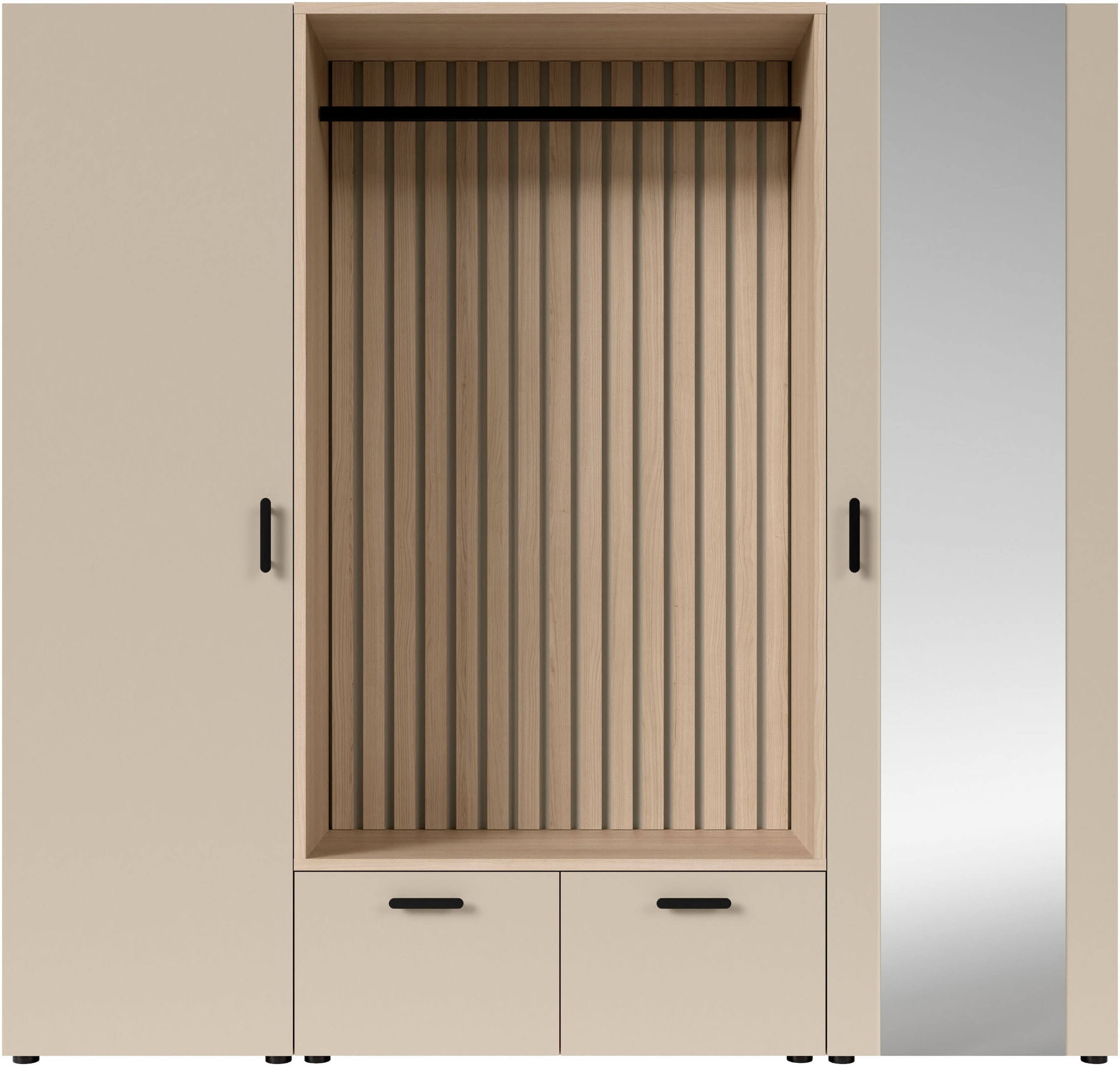 HBZ Garderoben-Set »Hannover Kompaktgarderobe B/H/T 210x200x45 cm« 4 Stk. tlg.