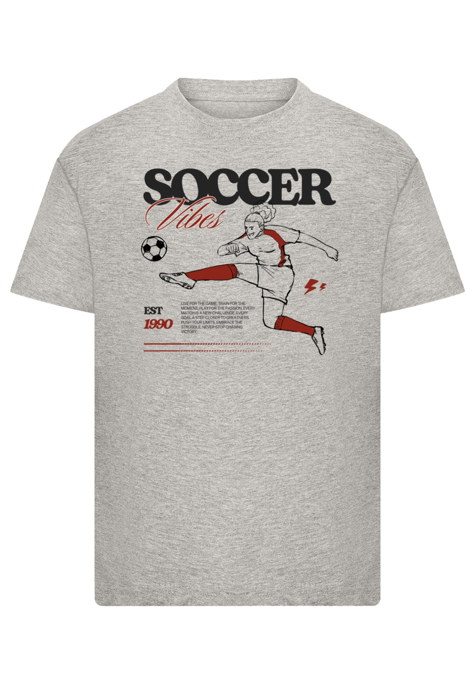 F4NT4STIC T-Shirt »Soccer Vibes Sport Fan«, Premium Qualität