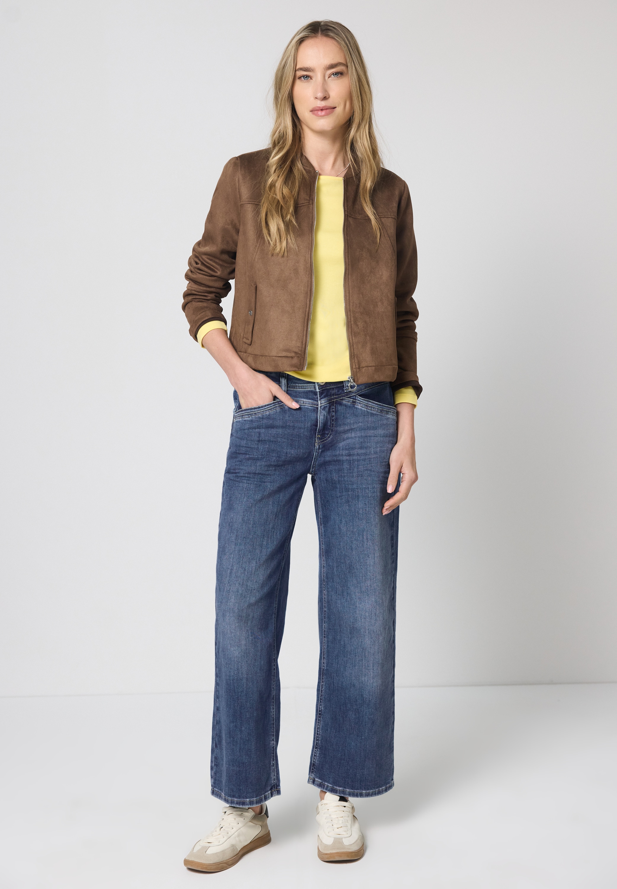 STREET ONE Loose-fit-Jeans mit Wide Legs