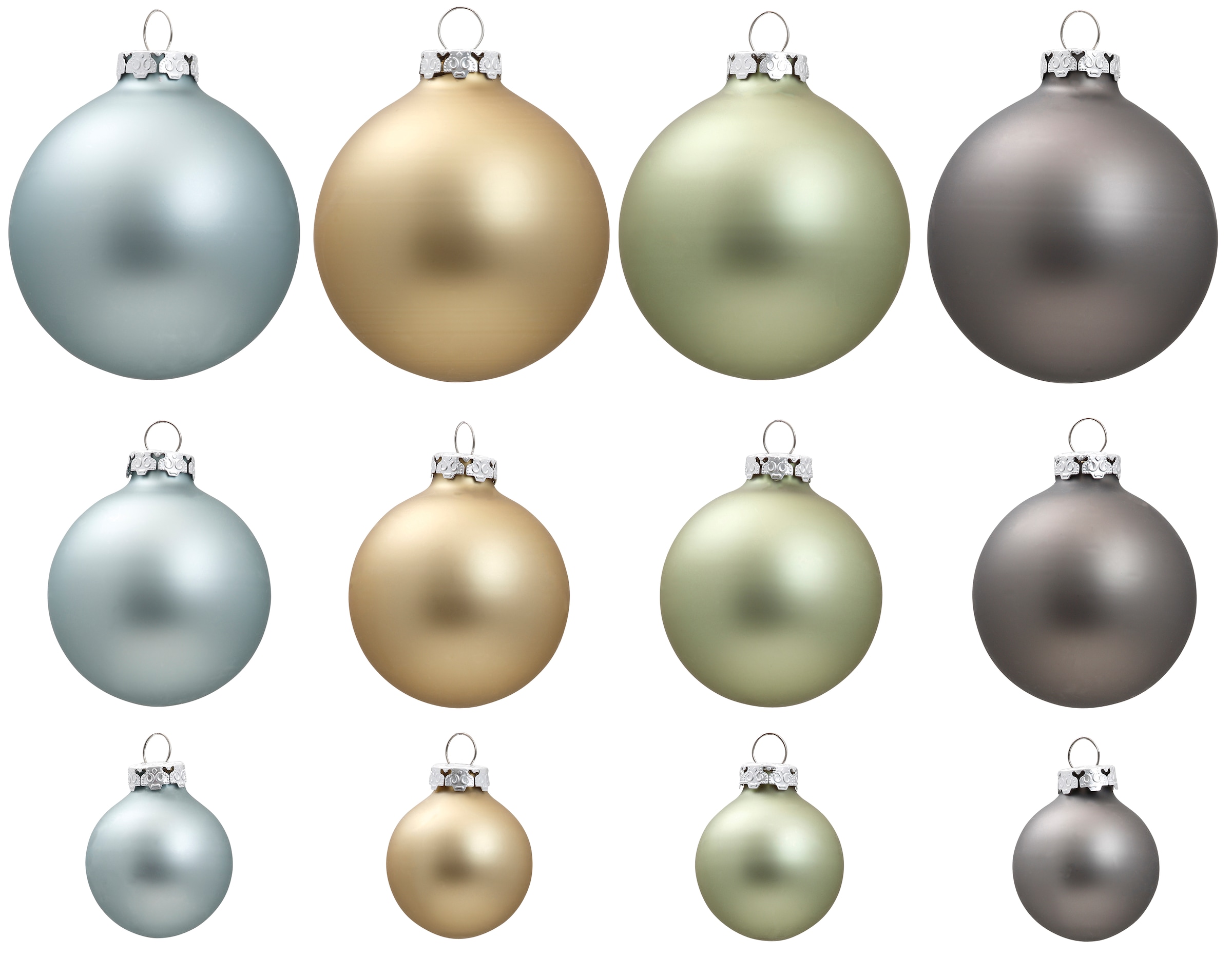 Thüringer Glasdesign aus Stille, Weihnachtsdeko, Weihnachtsbaumkugel | »Sanftmütige 40-teilig BAUR Christbaumkugeln kaufen (40 hochwertige Christbaumschmuck«, Glas, St.)