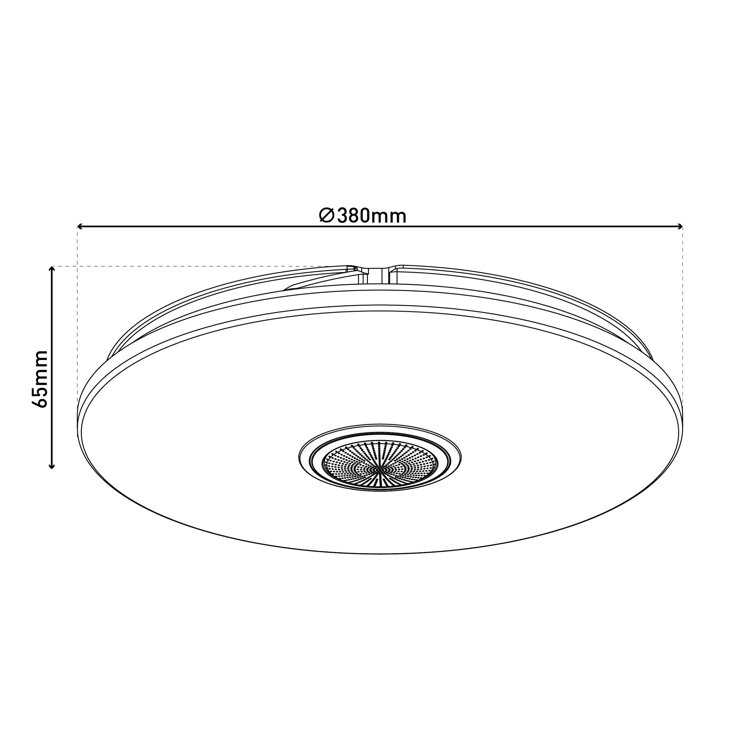 näve LED Deckenleuchte »Norderney« LED-Modul 1 Stk. warmweiß - kaltweiß Naturgeräusche, Bluetooth Speaker, CCT, Memory, Nachtlicht, dimmbar