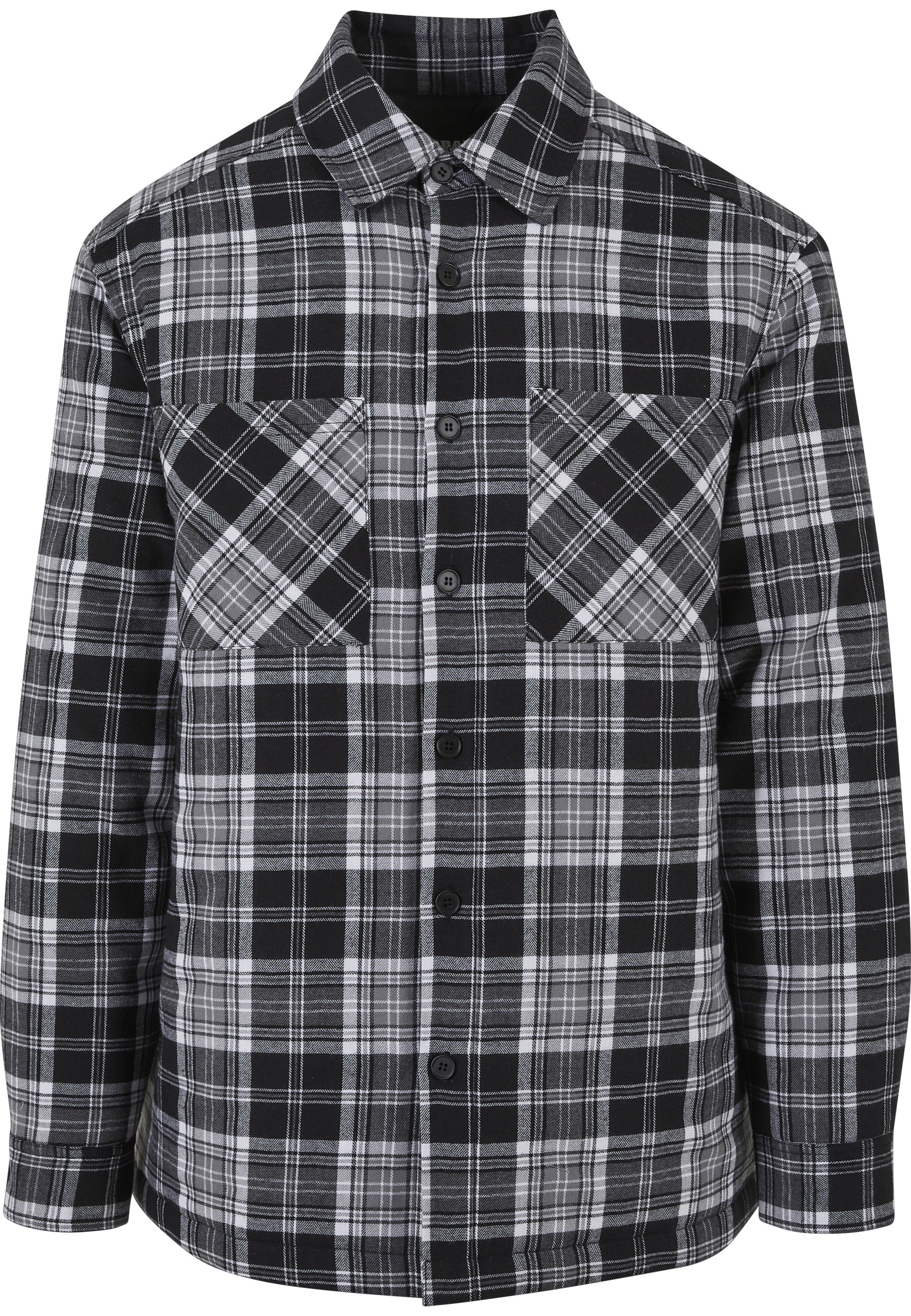 URBAN CLASSICS Langarm-Poloshirt "Urban Classics Herren Padded Checked Shir günstig online kaufen