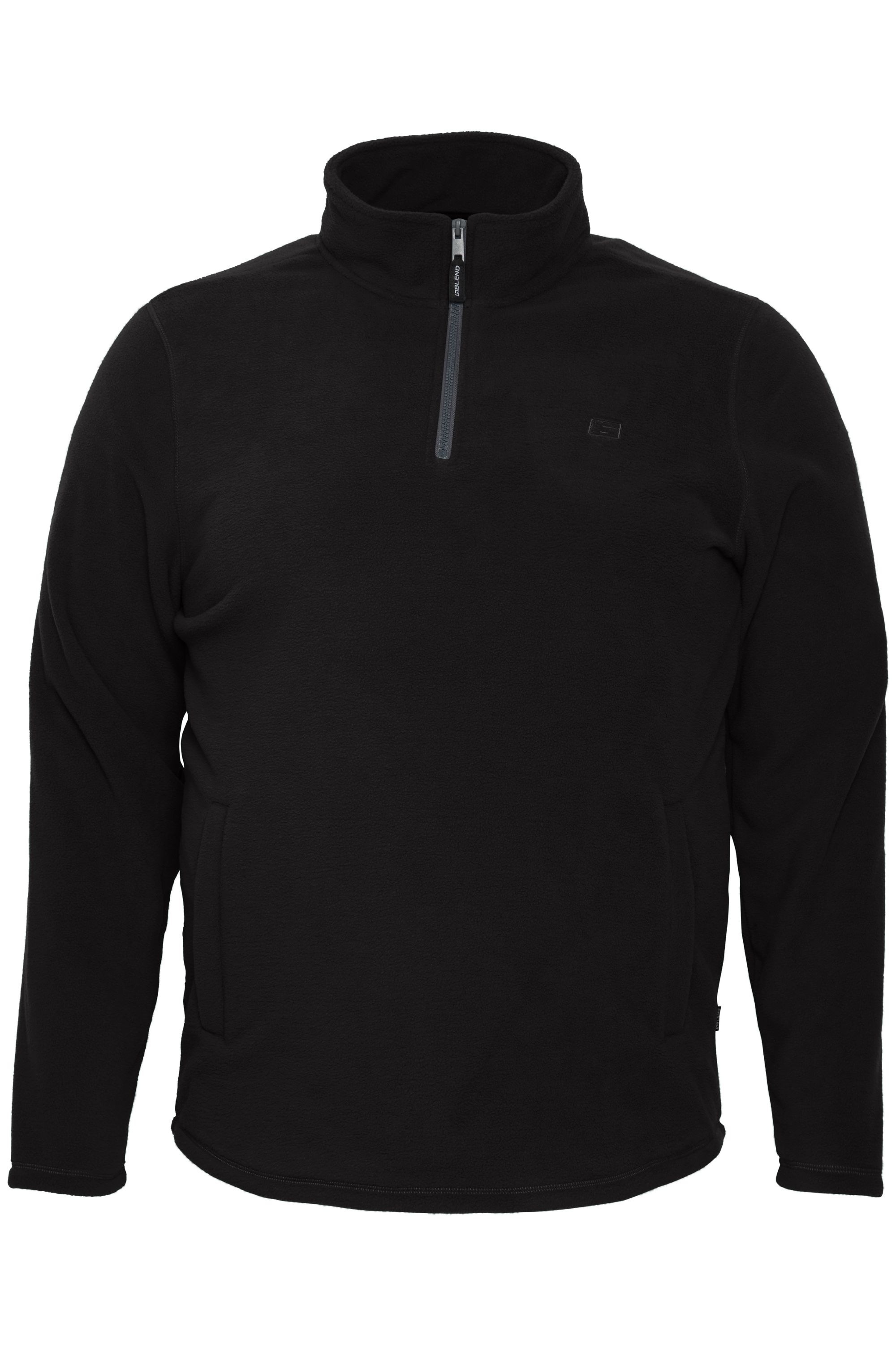 BLEND Herren Fleecejacke "Fleecejacke BHBFlint", schwarz, Gr. 4XL, Obermaterial: 100% Polyester PES., Pullover