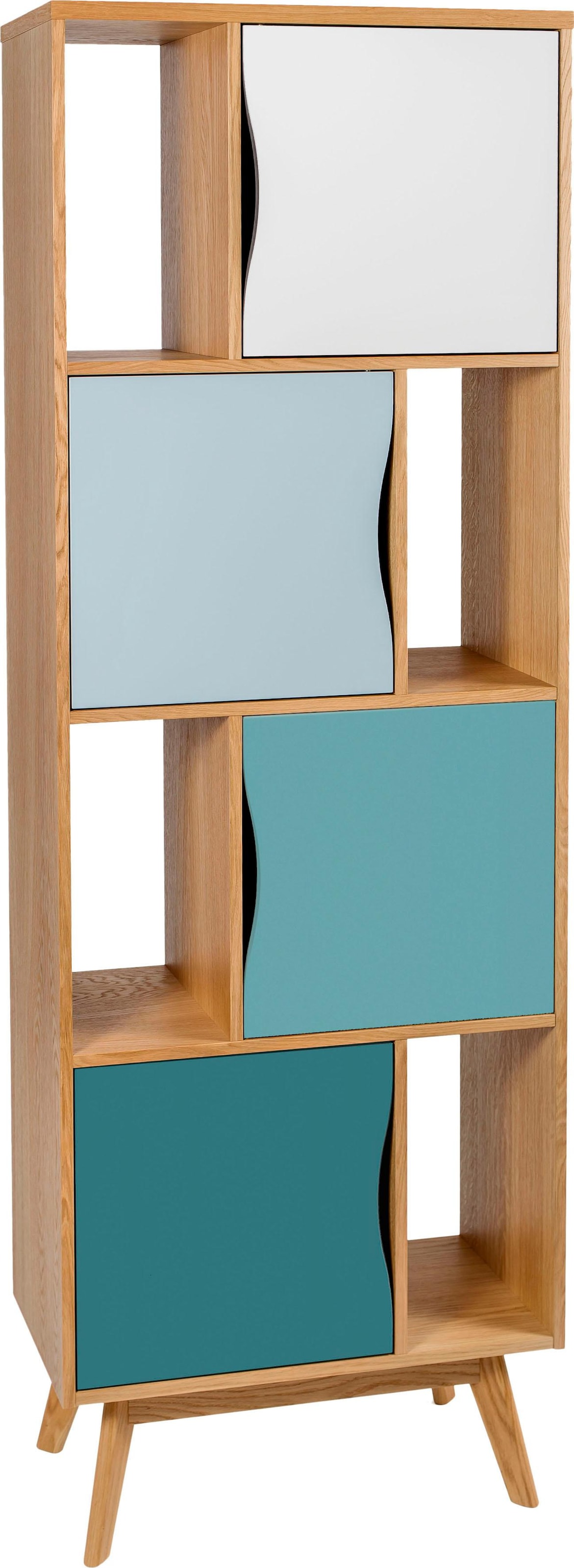 191 bestellen | skandinavisches Bücherregal »Avon«, BAUR Eiche, Design Woodman schlichtes aus Höhe cm, Holzfurnier