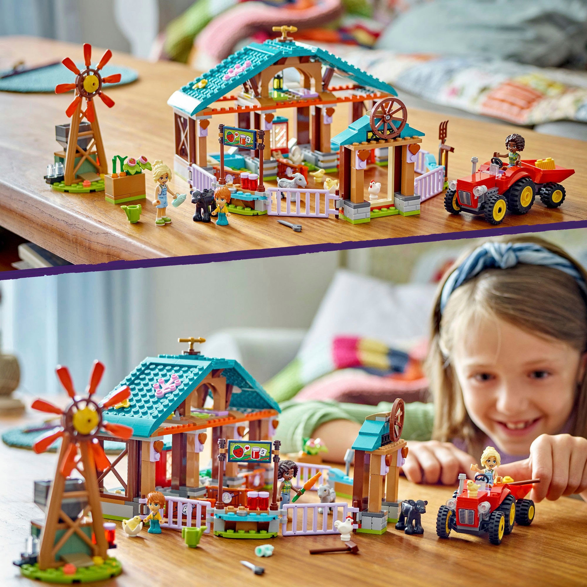 LEGO® Konstruktionsspielsteine »Auffangstation für Farmtiere (42617), LEGO Friends«, (489 St.), Made in Europe