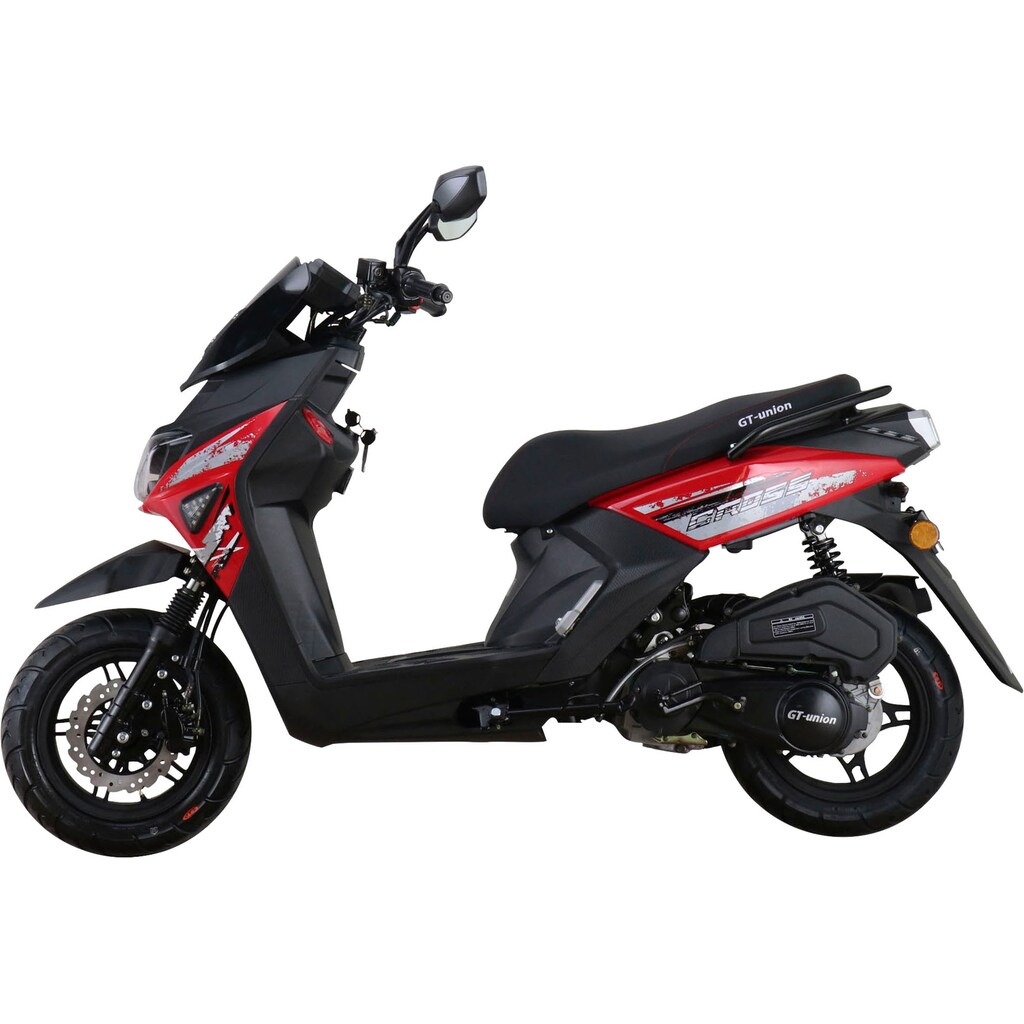 GT UNION Motorroller »PX 55 Cross-Concept 2.0 Street 125«, 125 cm³, 85 km/h, Euro 5, 8,5 PS, (Komplett-Set, 2 tlg., mit Topcase)