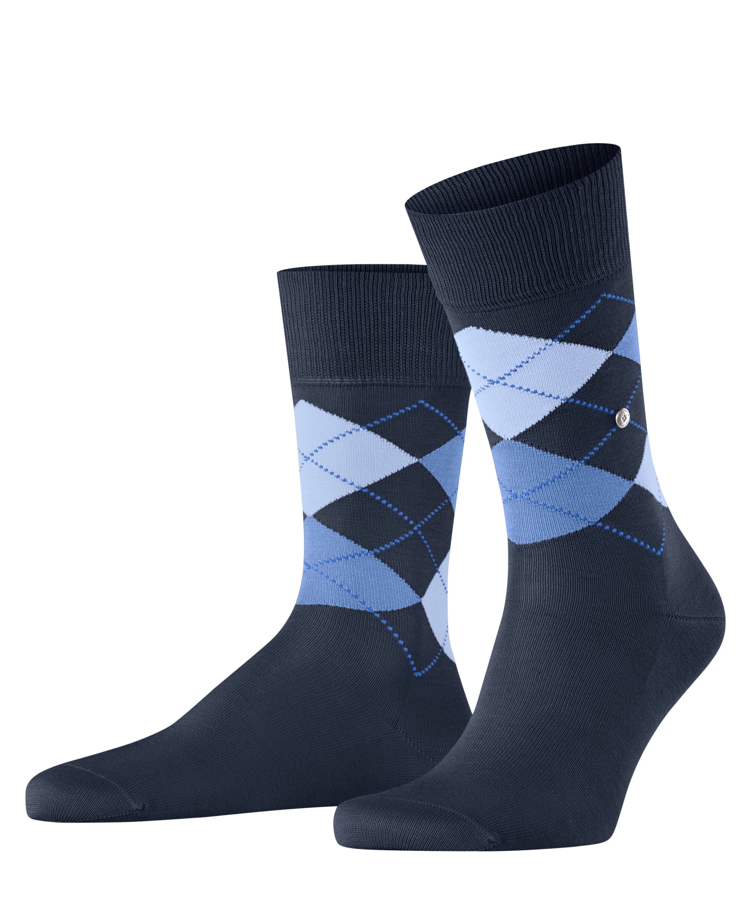 Burlington "Manchester" Einheitsgröße 40-46, Argyle-Muster, Burlington-Clip