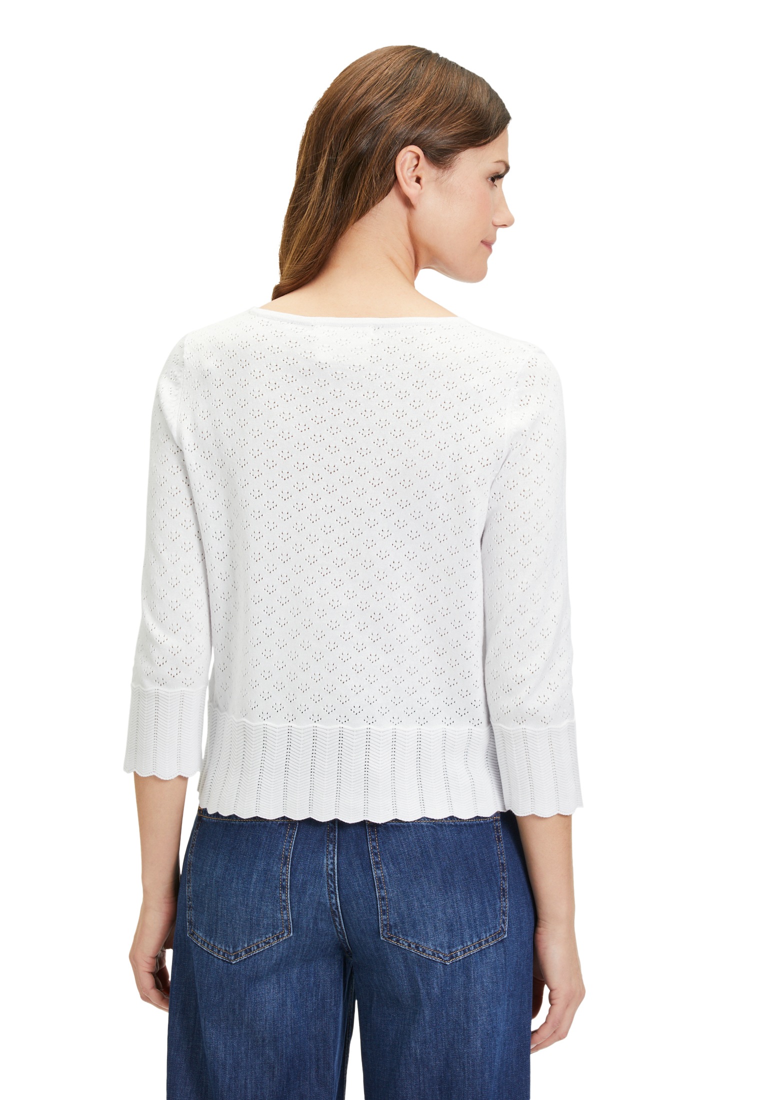 Cartoon Strickpullover »Cartoon Strickpullover mit U-Boot-Ausschnitt«, (1 tlg.), Ajourmuster