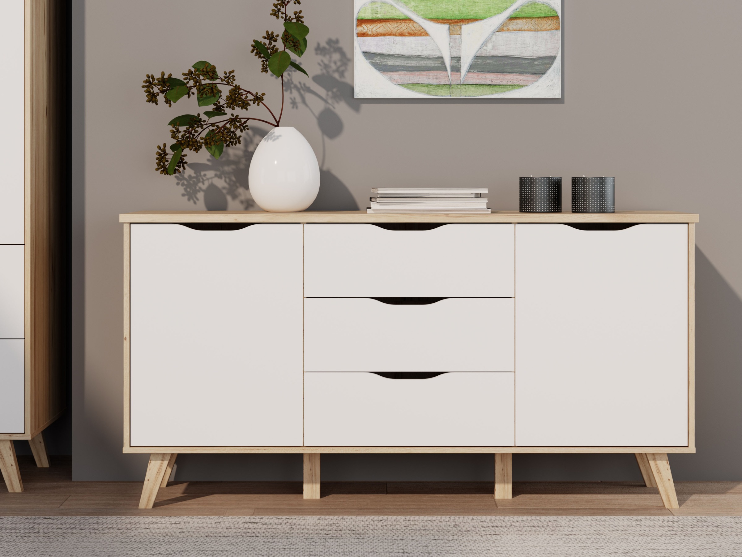 FORTE Sideboard "Vankka Anrichte", (B/H/T 149,1/76,7/41,7 cm), Sideboard, c günstig online kaufen