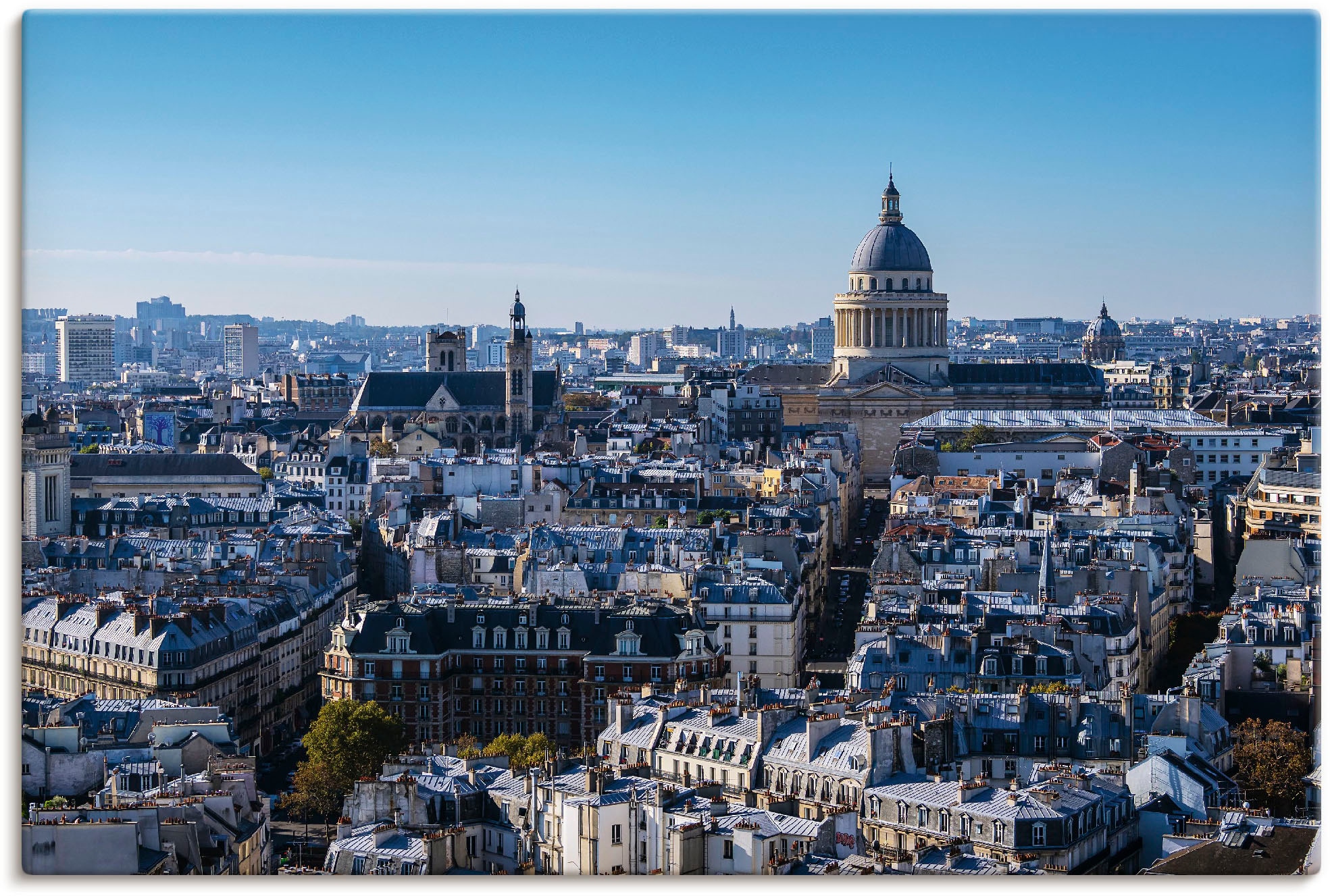 Black Friday Artland Wandbild »Blick auf das Pantheon in Paris«, Paris, (1  St.), als Alubild, Leinwandbild, Wandaufkleber oder Poster in versch. Größen  | BAUR