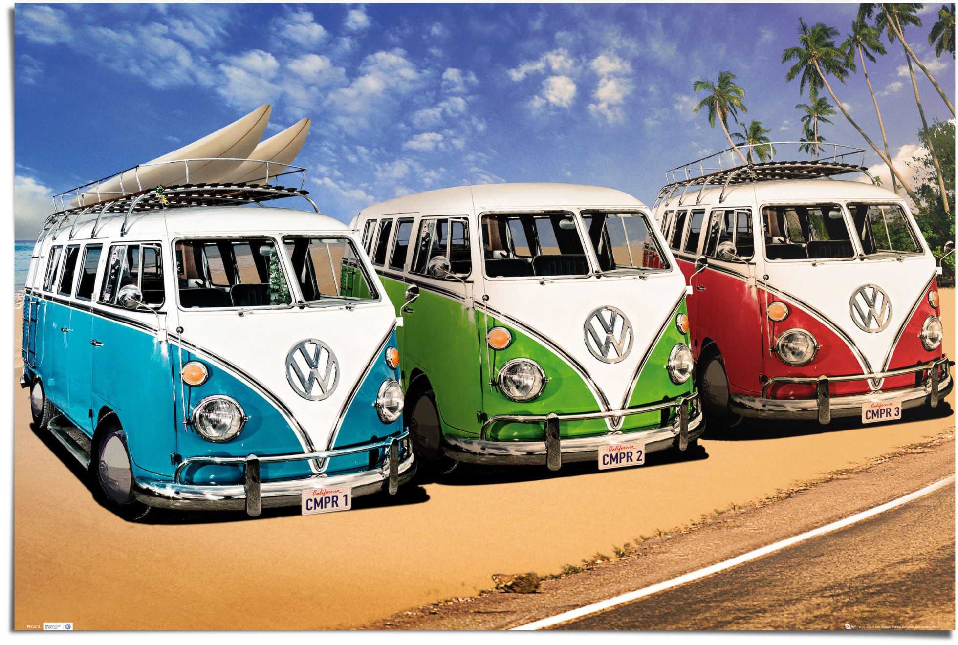 Poster BAUR Camper »VW St.) Camper | (1 Reinders! kaufen Strand«,