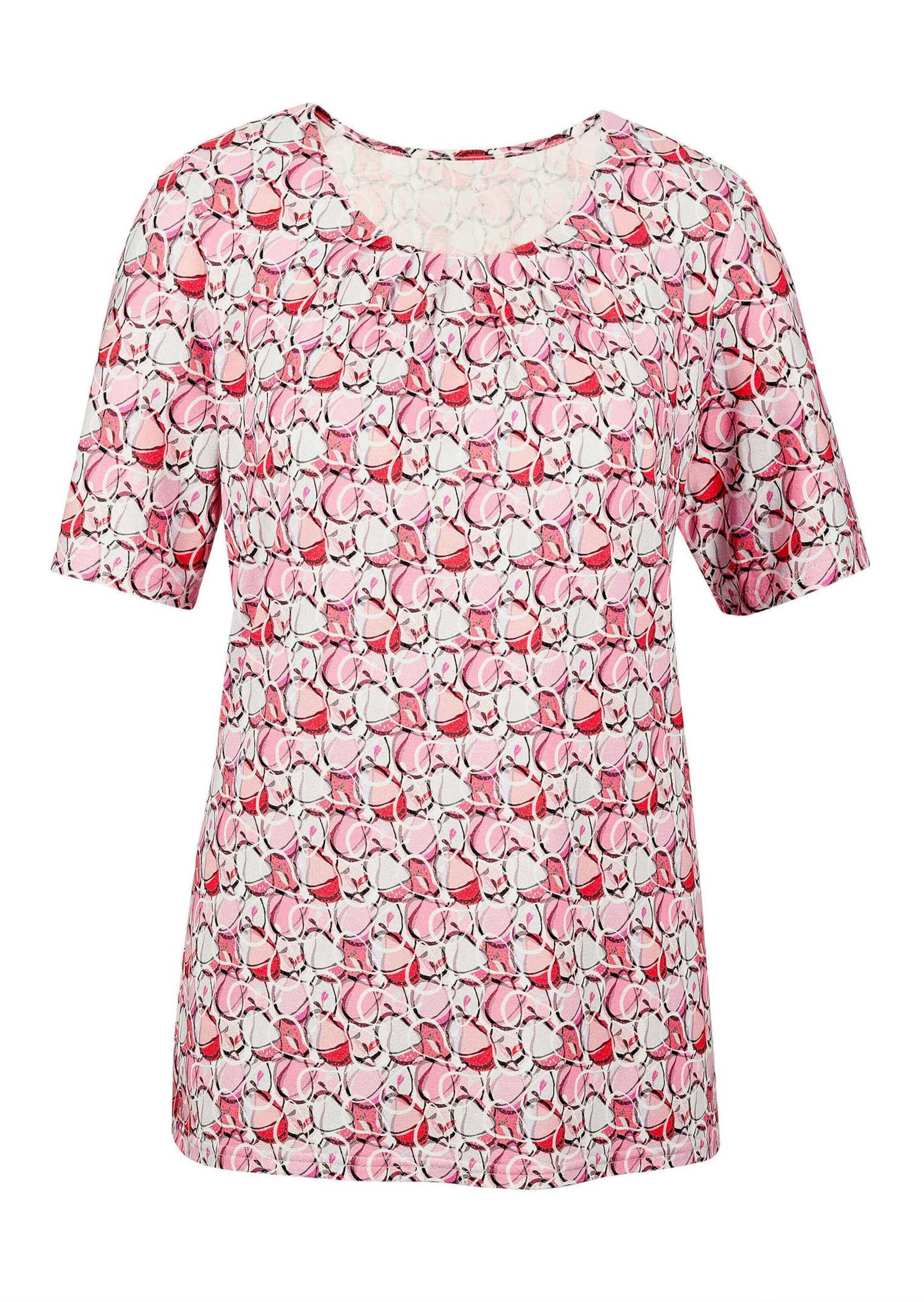 GOLDNER Print-Shirt "Multicolor-Shirt mit Halbarm, Rundhalsausschnitt" Ohne