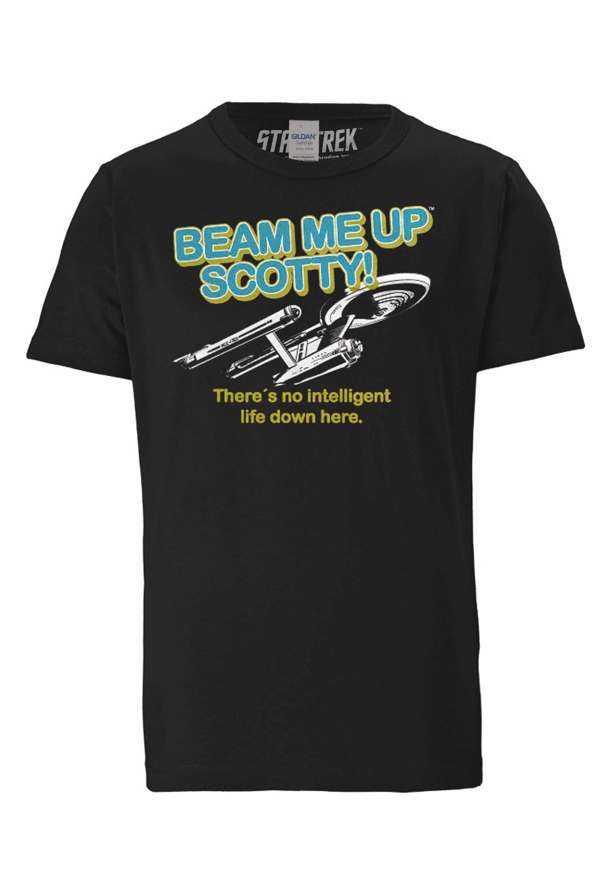 LOGOSHIRT T-Shirt »Star Trek - Beam Me Up Scotty«, mit Beam Me Up Scotty-Logo