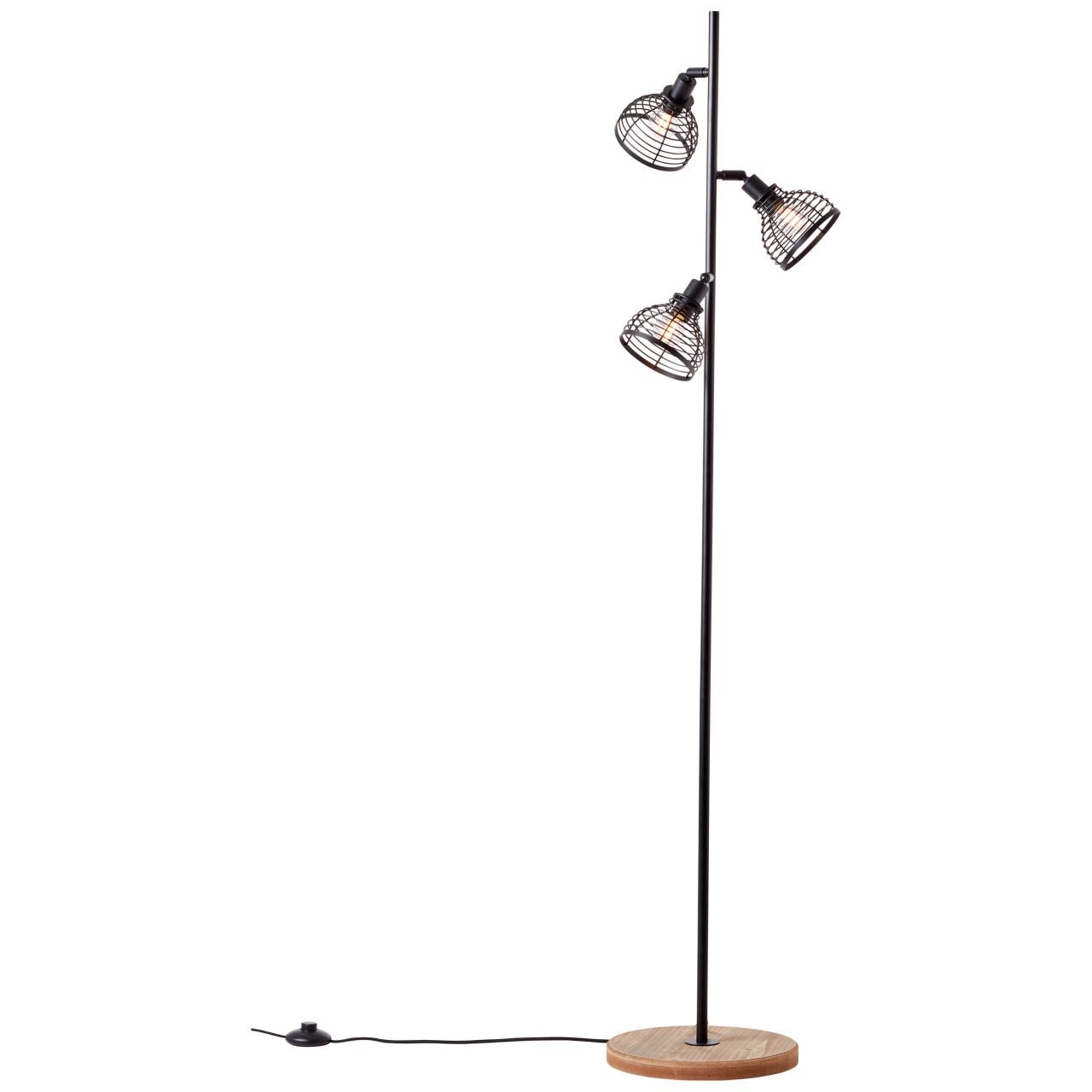 Brilliant Pastatomas šviestuvas »Avia« 3 flammig-flammig Pastatomas šviestuvas su schwenkbaren Köpfen - 154cm aukštis - E14 Fassung