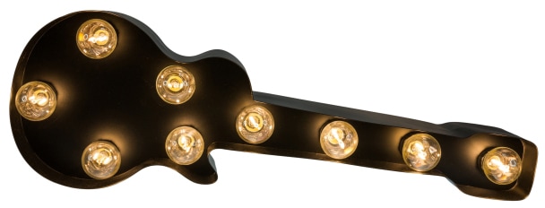 LED Dekolicht »Old Guitar«, 9 flammig, Leuchtmittel E14 | ohne Leuchtmittel,...