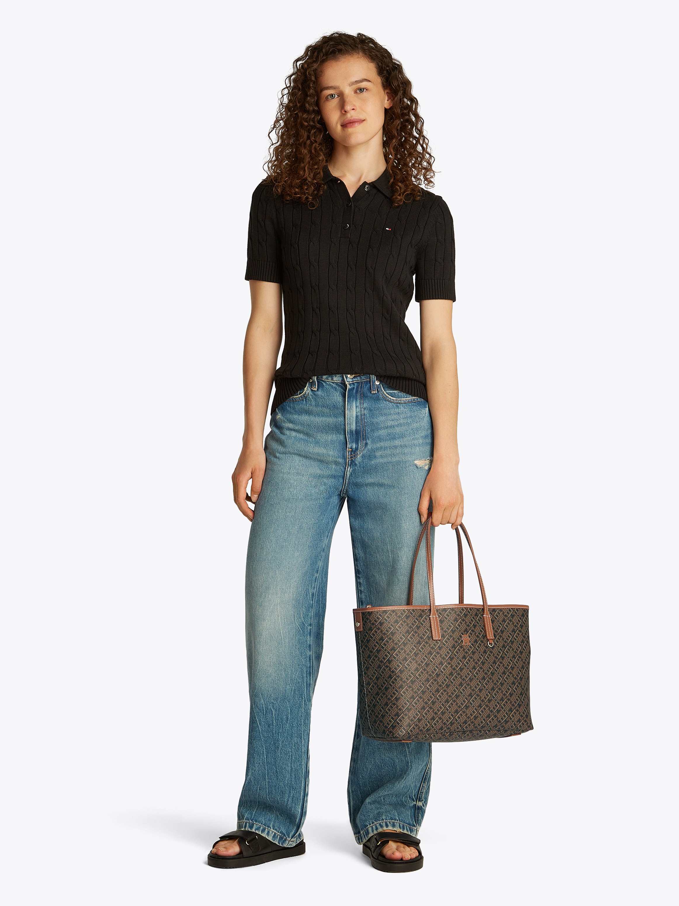 Tommy Hilfiger Tragetasche "TH MONOPLAY TOTE LE" Damen Schultertasche, Henk günstig online kaufen