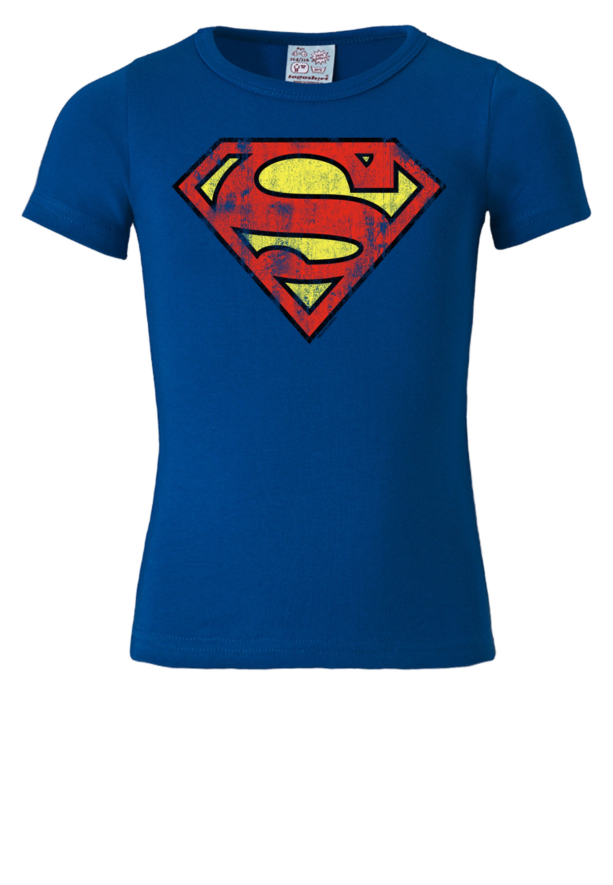LOGOSHIRT T-Shirt »Superman«, mit coolem Frontprint