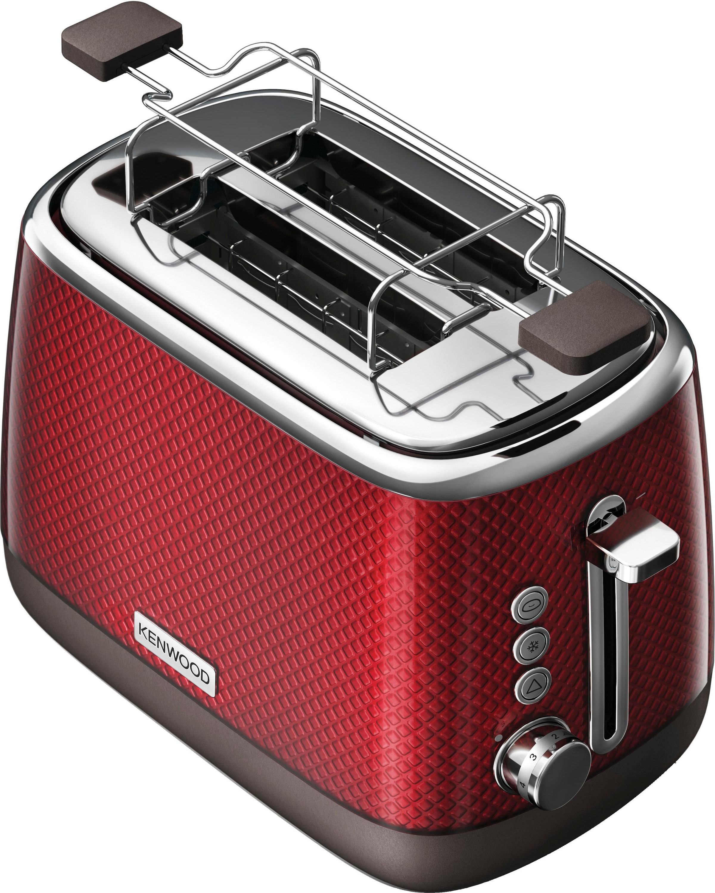 KENWOOD Toaster »Mesmerine TCM811.RD«, 2 kurze Schlitze, für 2 Scheiben, 1000 W