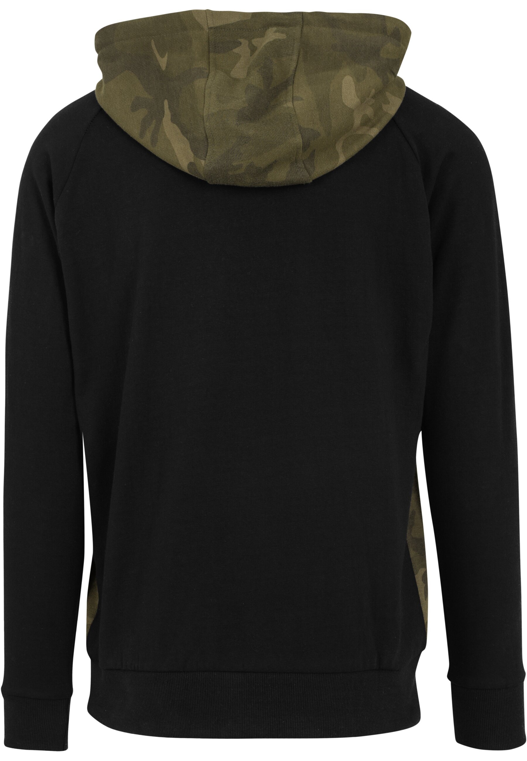 URBAN CLASSICS Sweatshirt »Urban Classics Herren Camo Contrast Raglan Hoody«