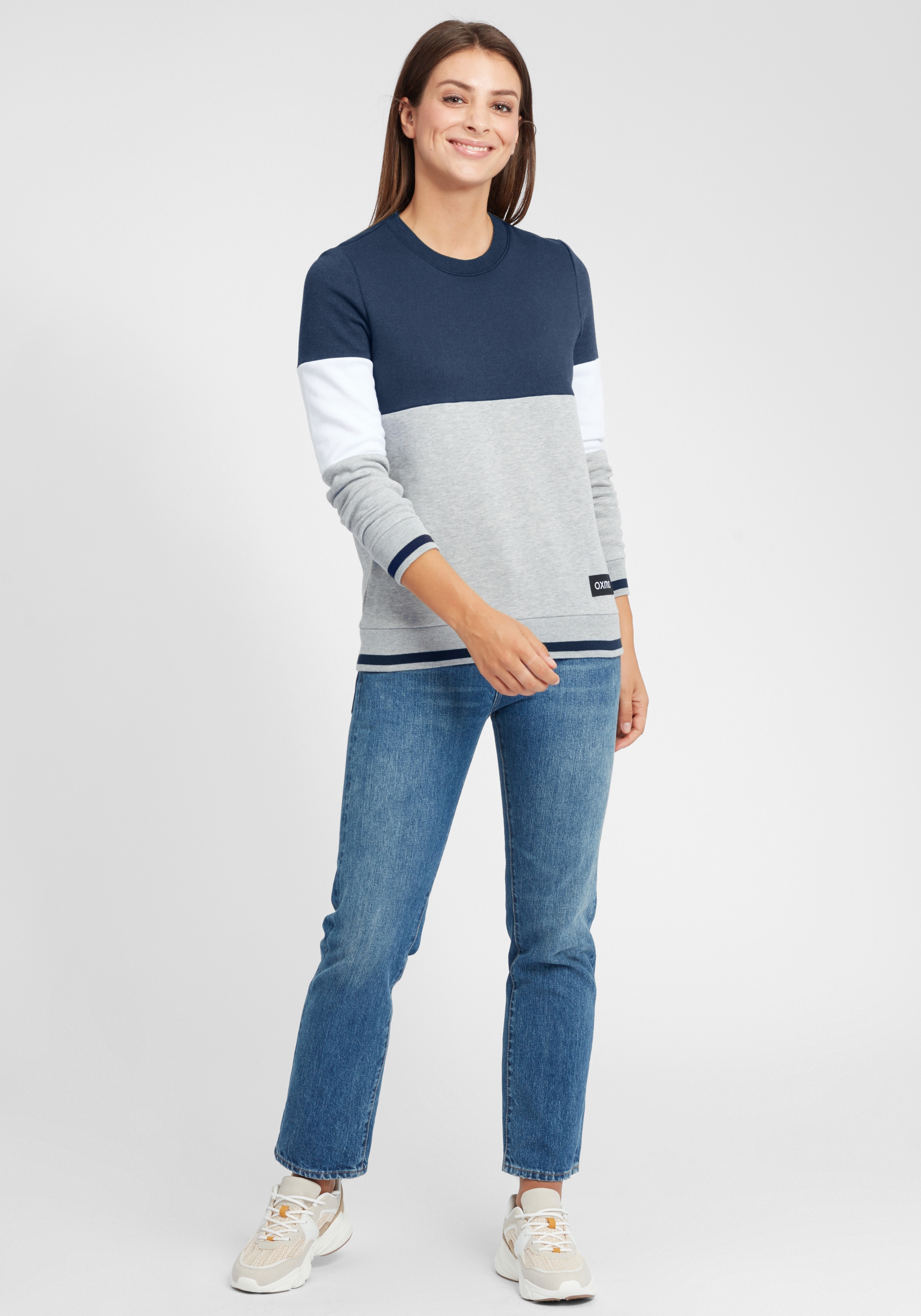 OXMO Rundhalspullover »Sweatpullover OXOmaya«