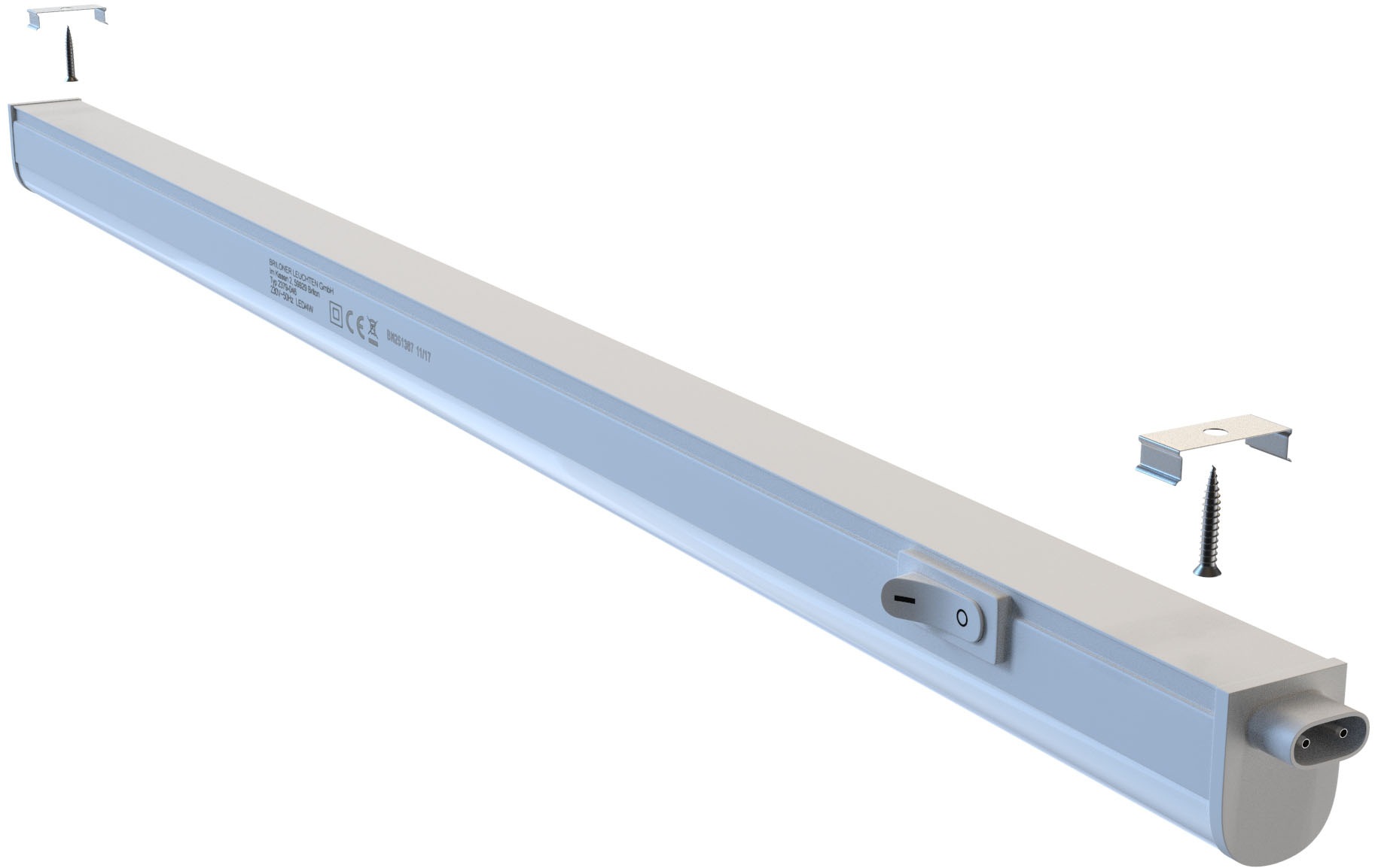 Briloner Leuchten LED Unterbauleuchte »2er Set LED Unterbauleuchte Küche, weiß«, 2er Set LED Unterbauleuchte Küche 58,5 cm erweiterbar