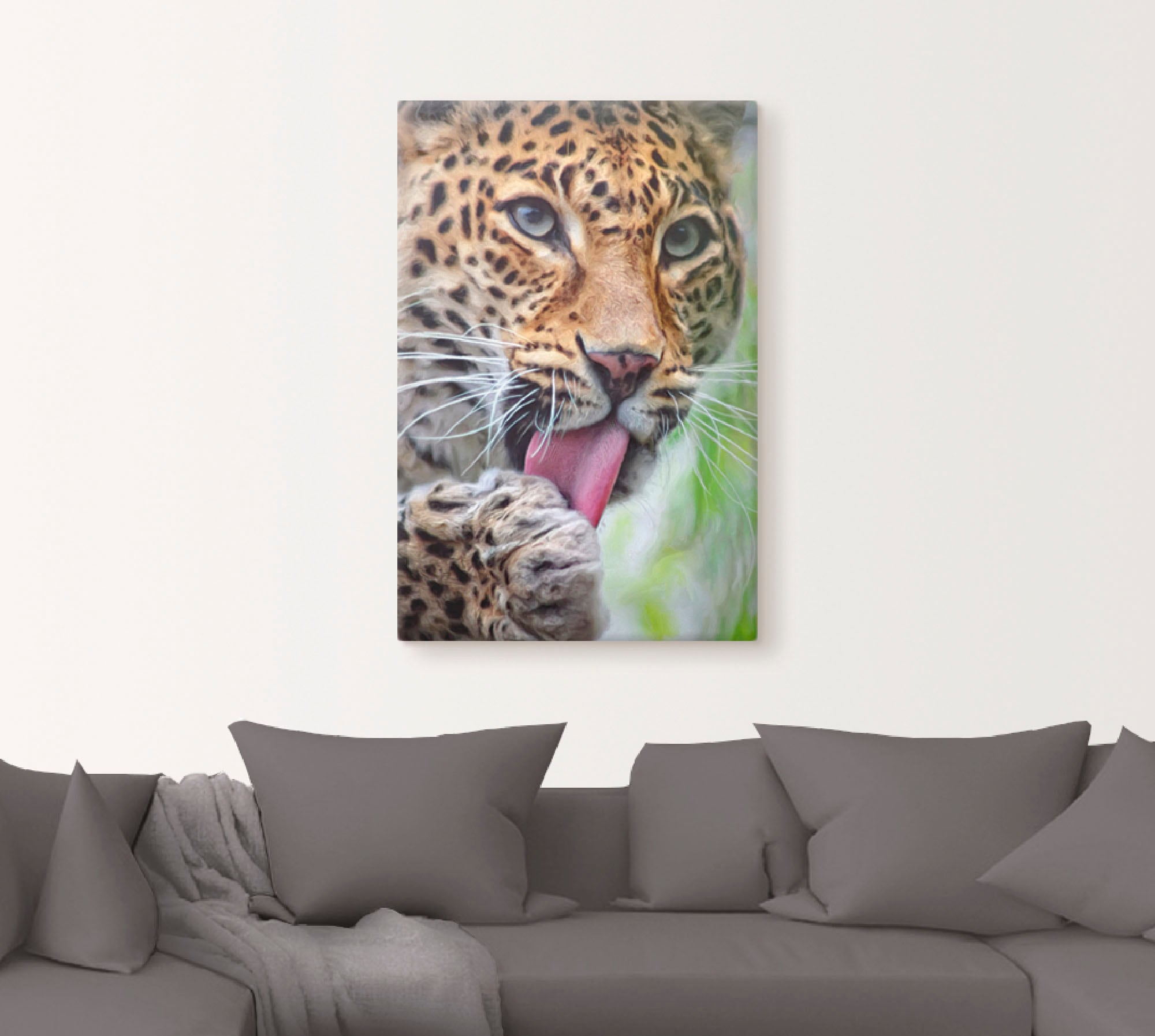 Artland Wandbild »Leopard«, Wildtiere, (1 St.), als Leinwandbild, Poster, Wandaufkleber in verschied. Größen