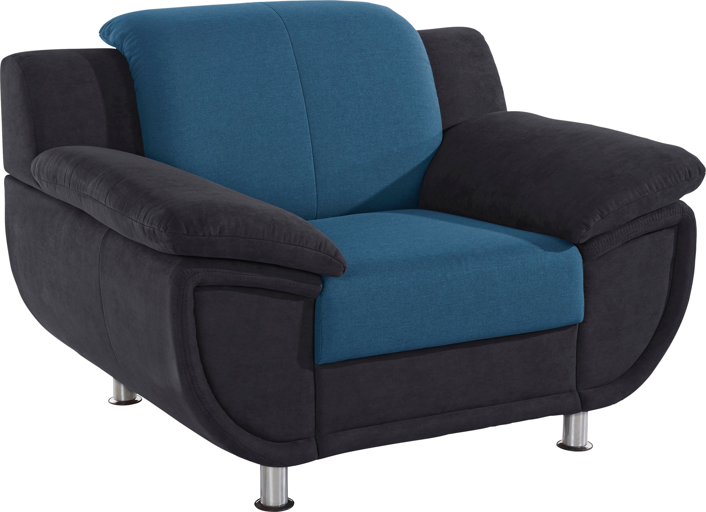 TRENDMANUFAKTUR Sessel »Rondo 3, Loungesessel«, wahlweise mit komfortablem Federkern, mit extra breiten Armlehnen