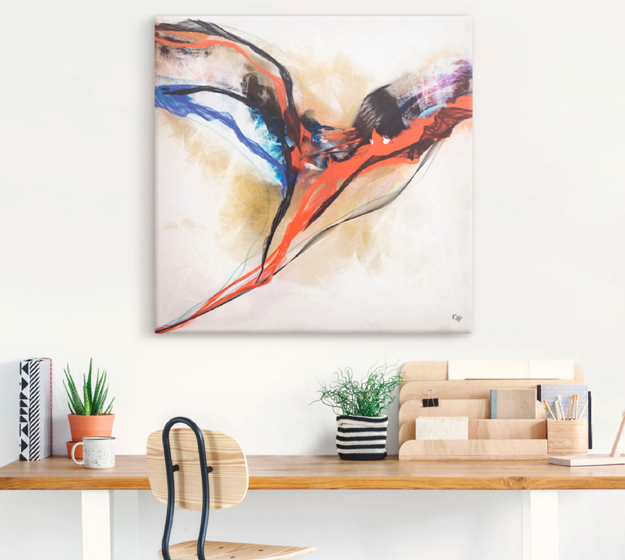 Artland Wandbild »Engel - abstrakt I«, Muster, (1 St.), als Alubild,  Leinwandbild, Wandaufkleber oder Poster in versch. Größen bestellen | BAUR