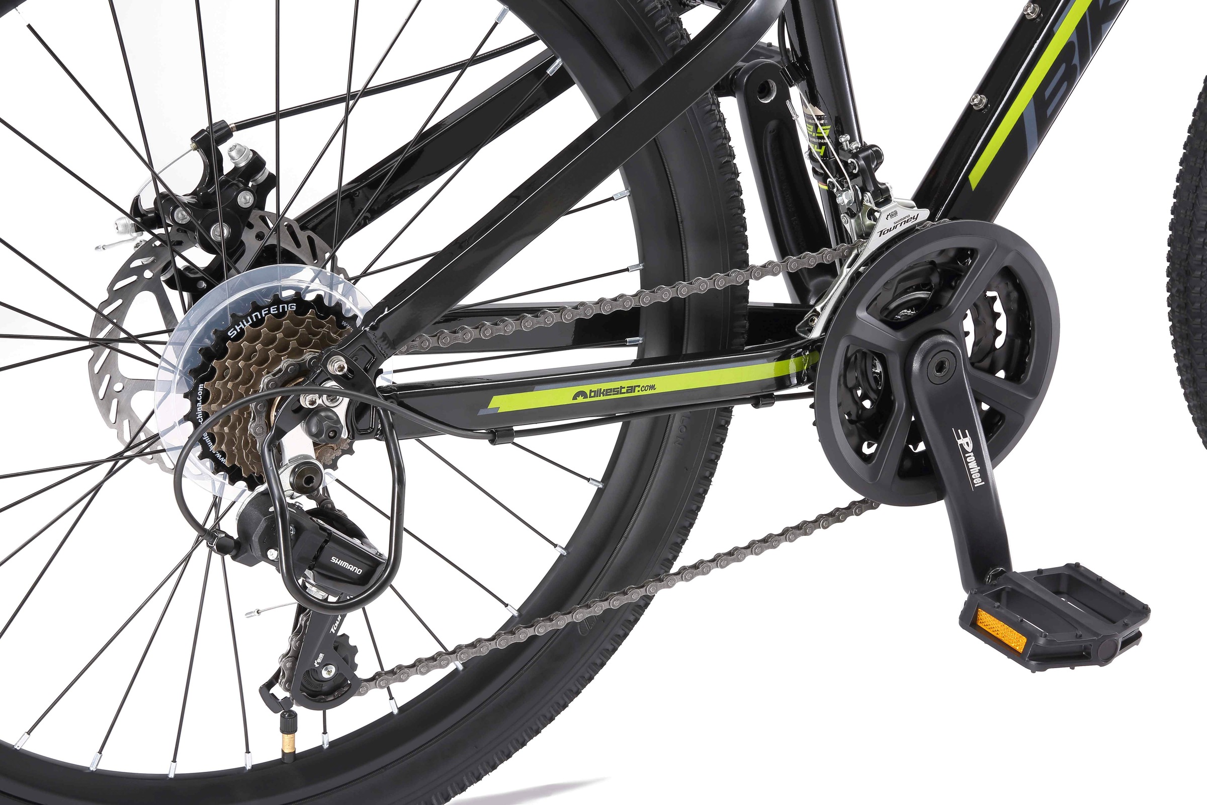 Bikestar Jugendfahrrad, 21 Gang, Shimano, RD-TY21 Schaltwerk, Kettenschaltung