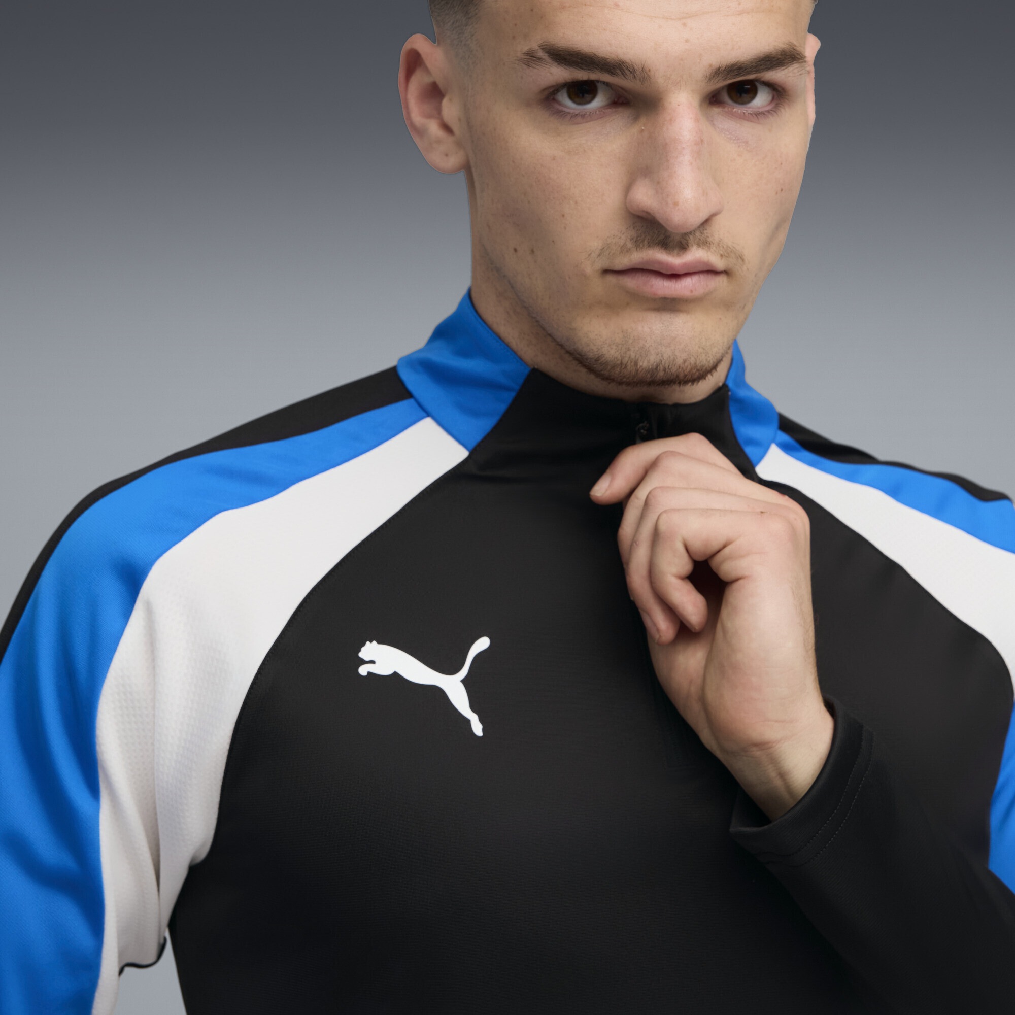 PUMA T-Shirt »individualLIGA Top mit viertellangem Reißverschluss Herren«