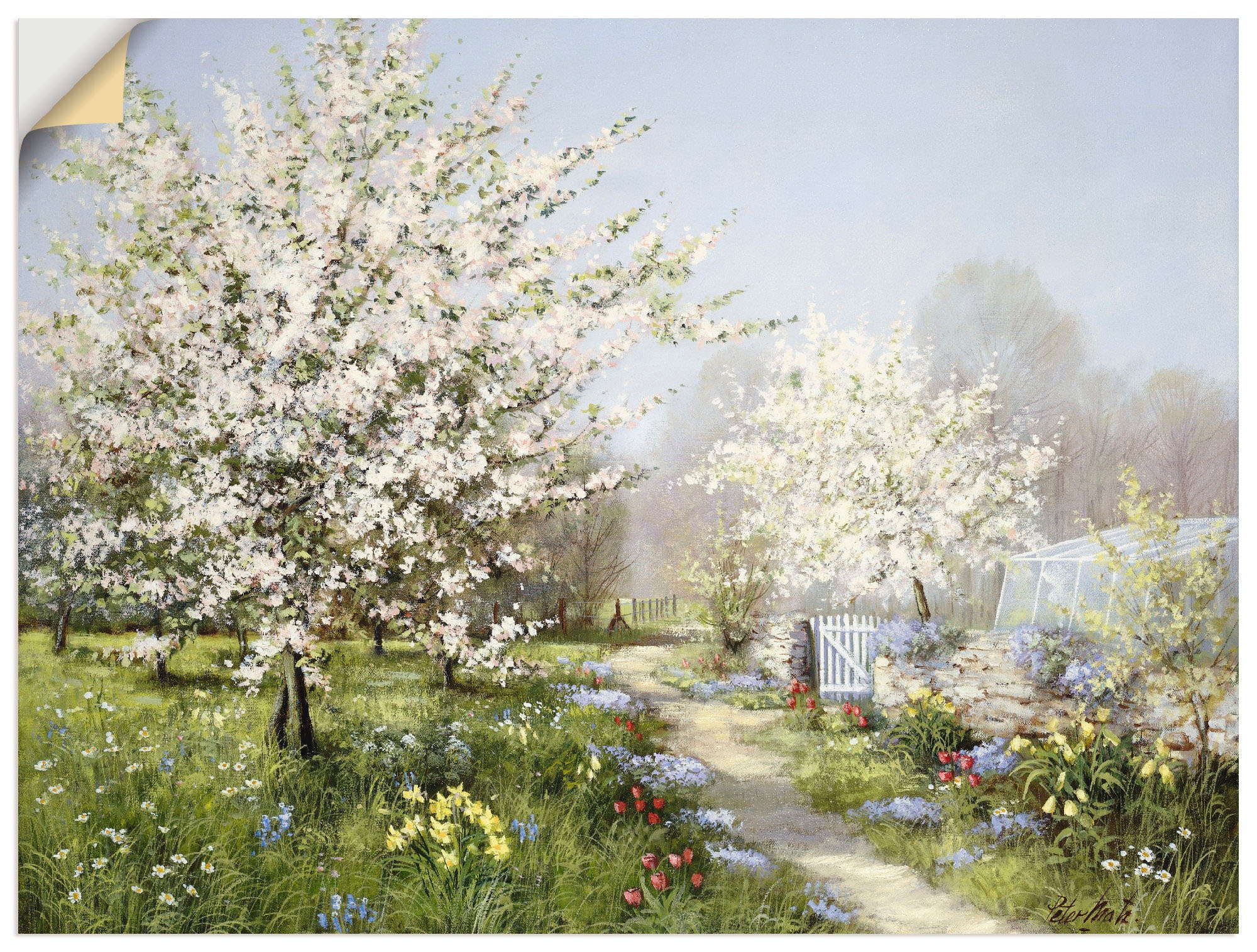 Artland Wandbild "Frühlingsblüten", Wiesen & Bäume, (1 St.), als Leinwandbi günstig online kaufen