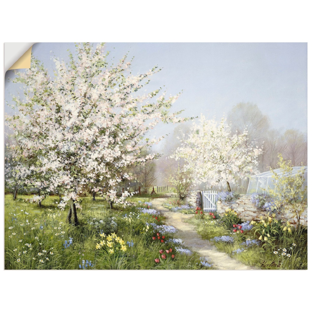 Artland Wandbild »Frühlingsblüten«, Wiesen & Bäume, (1 St.)