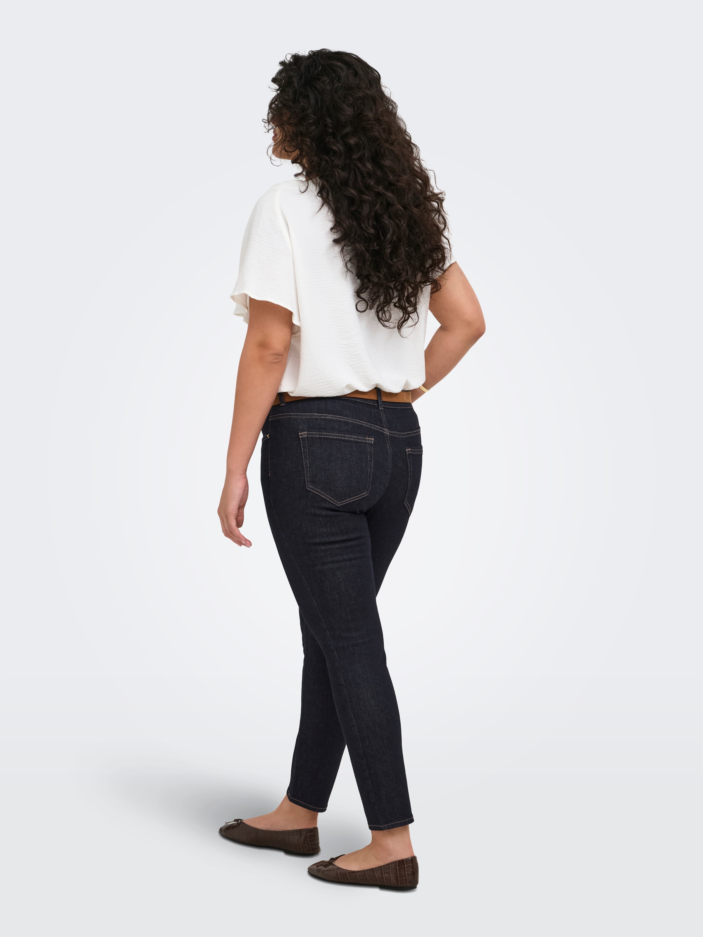 ONLY CARMAKOMA Skinny-fit-Jeans »CARWILLY REG SKINNY ANK DNM BOX NOOS« Baumwollmischung, Regular Waist