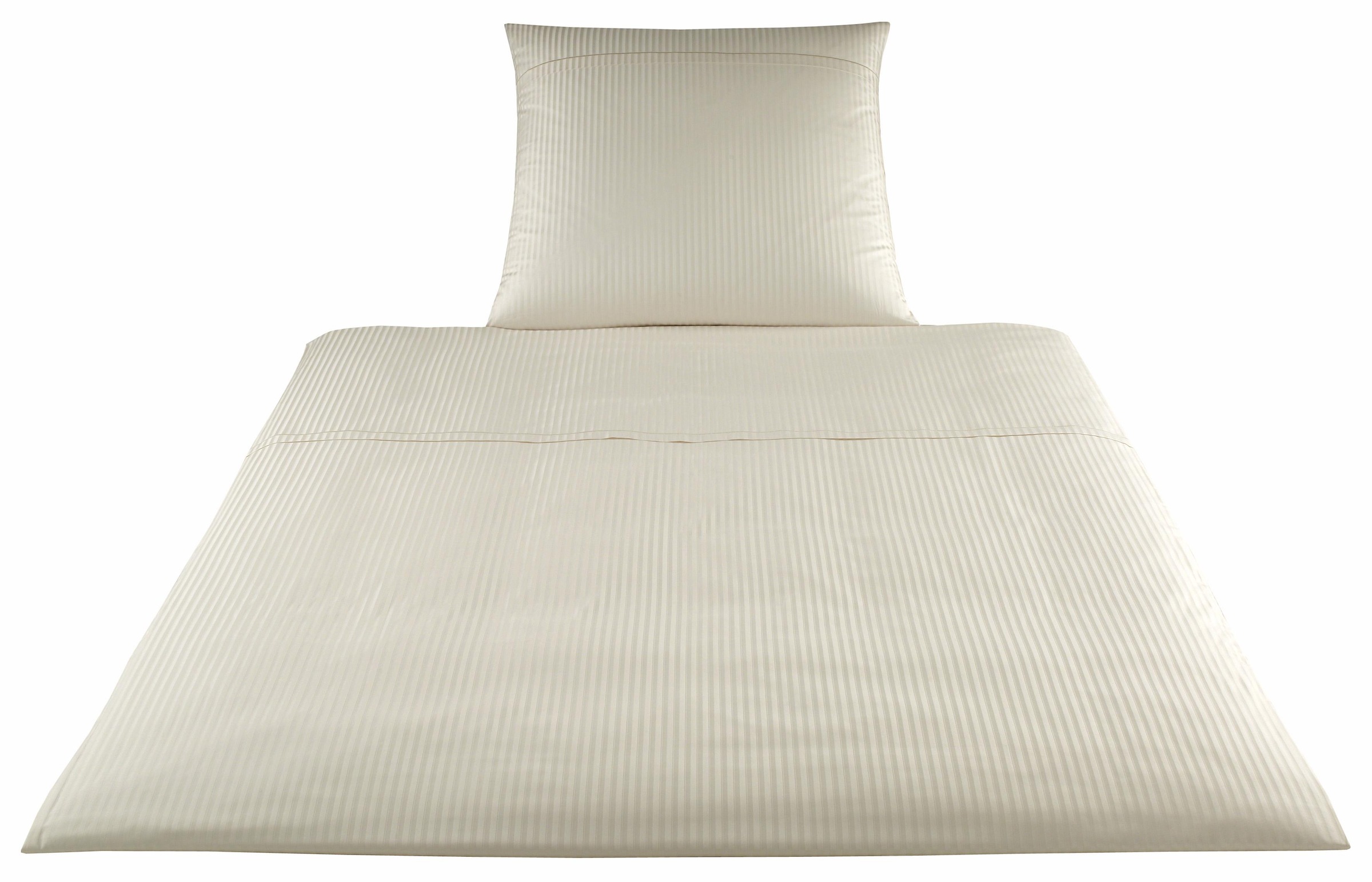 Elegante Bettwäsche "Milano" 2 Stk. mit feinen Streifen günstig online kaufen