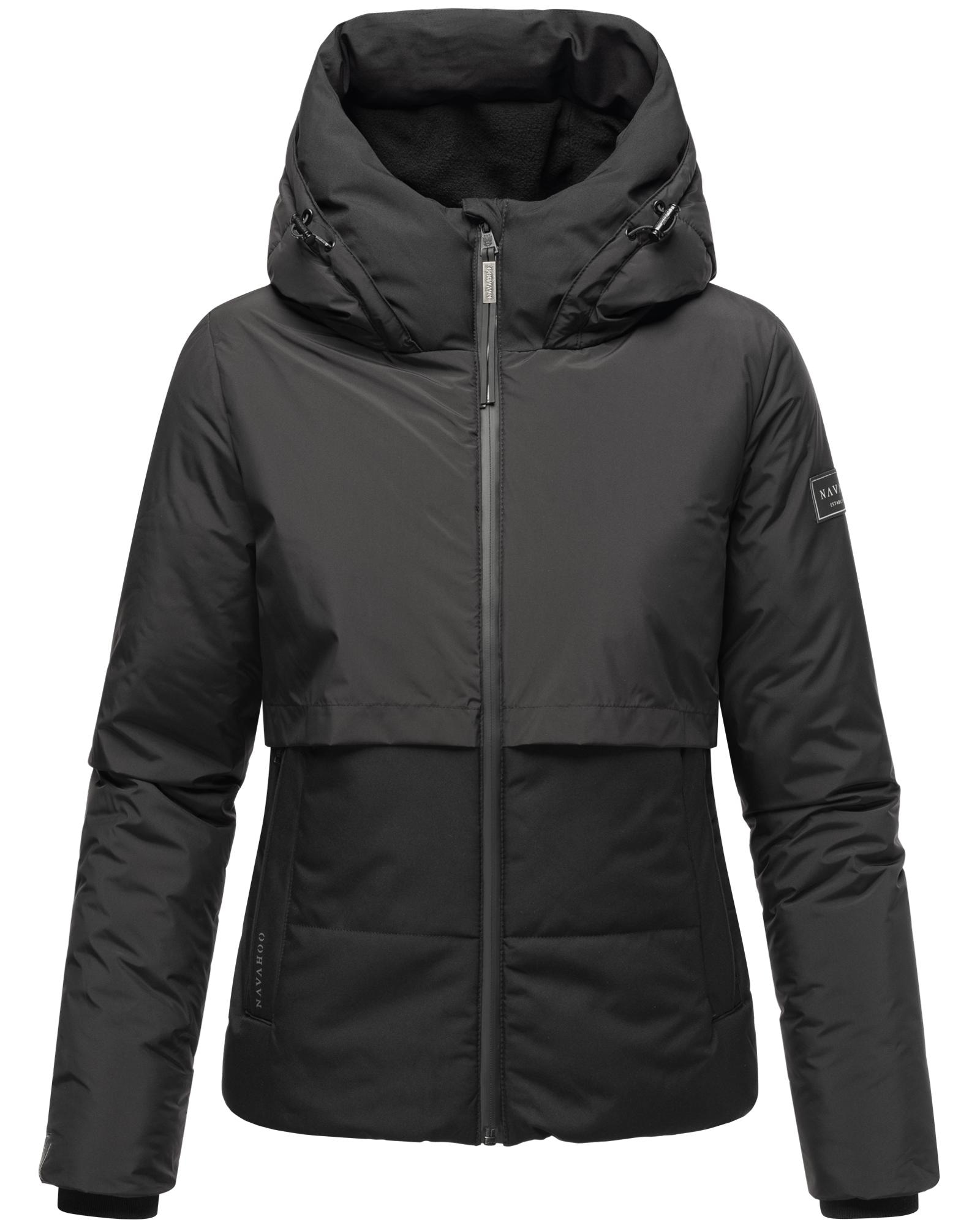 Navahoo Steppjacke »Liebesküken XIV«, mit Kapuze, modische Damen Winterjacke mit Fleece-Innenfutter