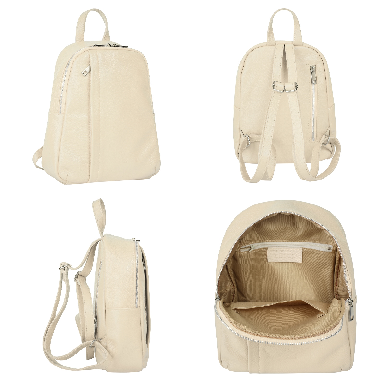 Samantha Look Cityrucksack, Echt Leder, Made in Italy