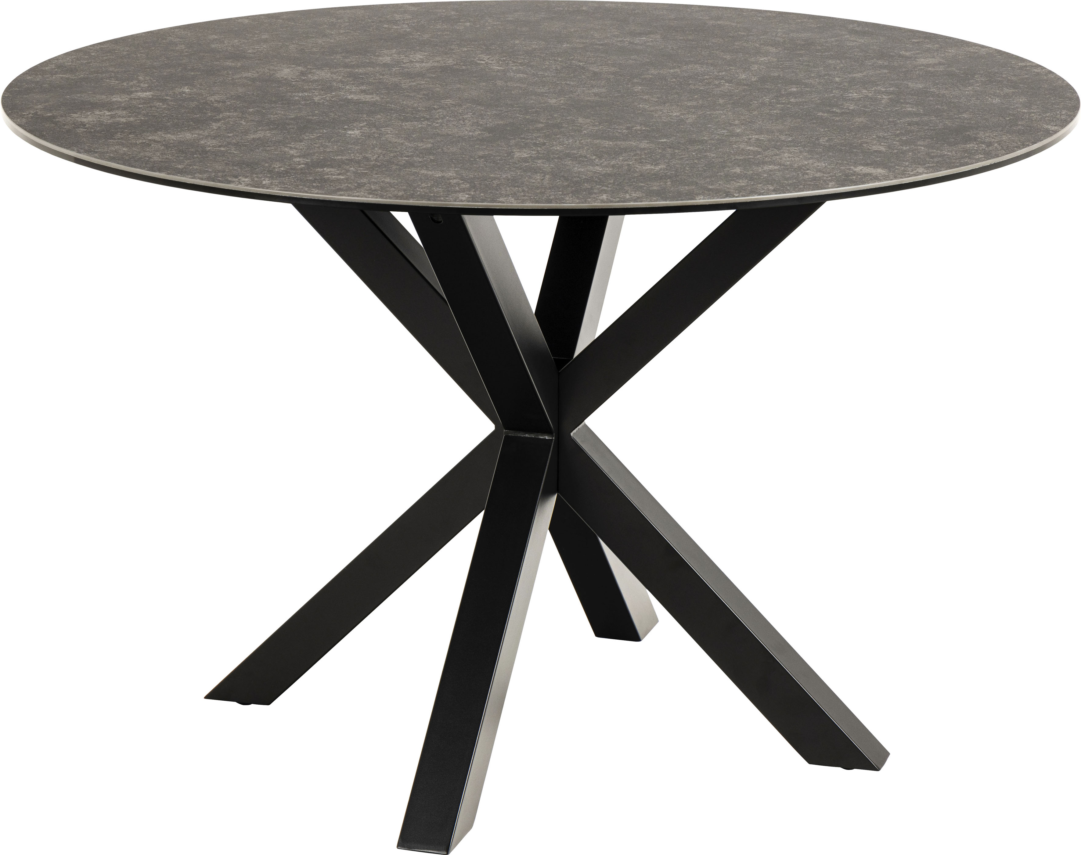 ACTONA GROUP Esstisch "Heaven, runde Tischplatte aus Keramik o. Glas & belastbar bis 100 kg" Esstisch, OTTOs Choice, 1 Stk. tlg. tischplatte aus schwarzer rauer Keramik. Rund, T: 119 cm